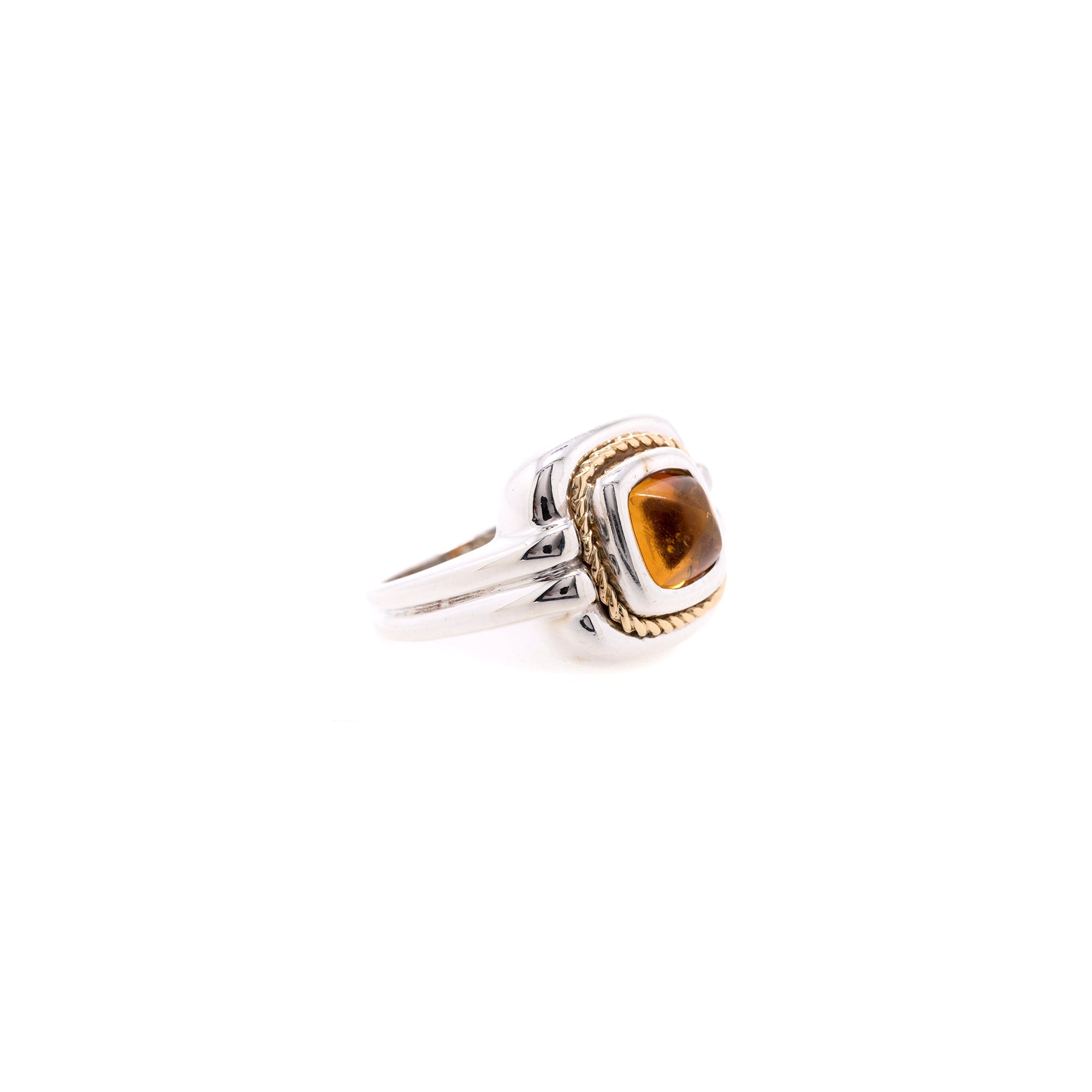 Tiffany & Co. Two-Tone Citrine Cocktail Ring