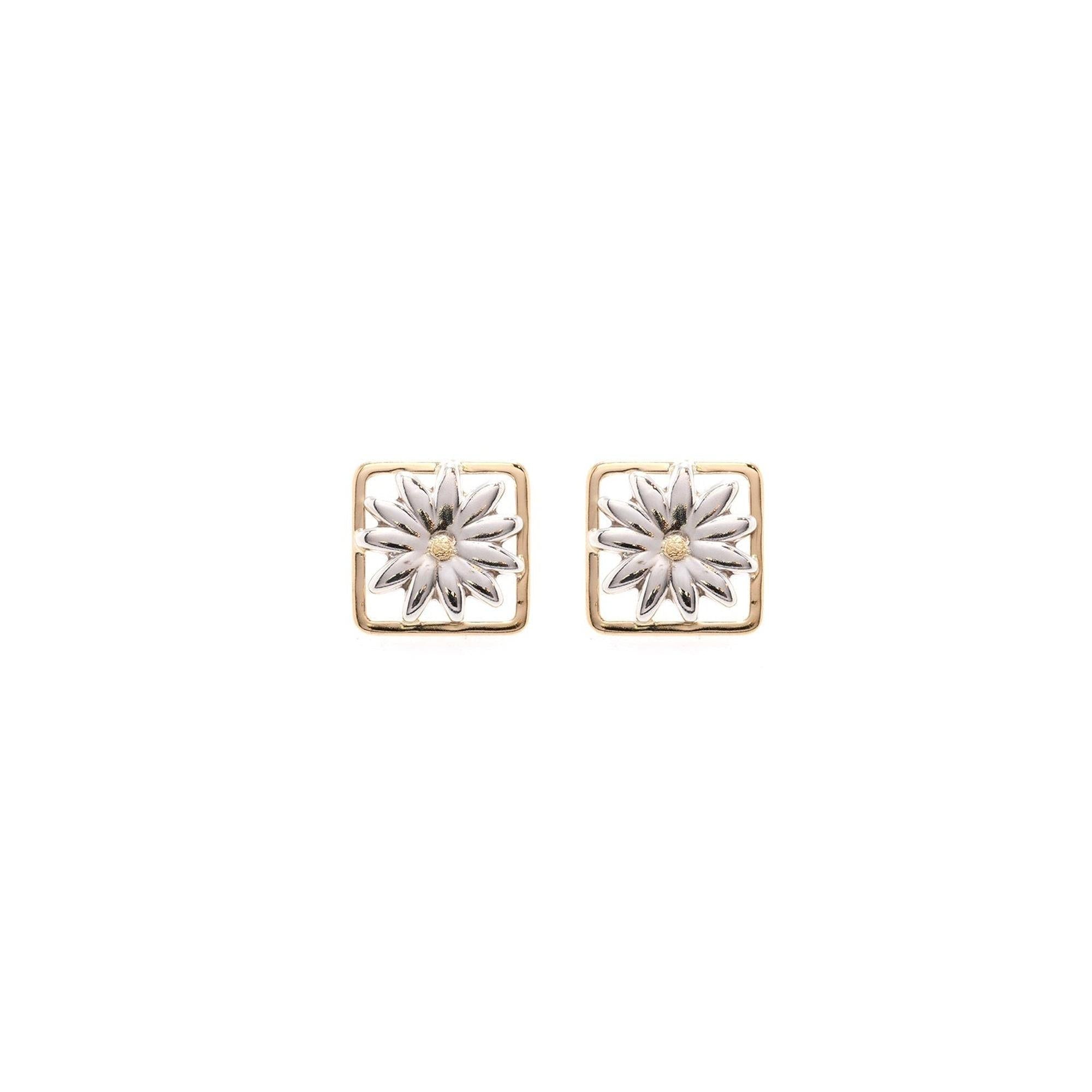 Tiffany & Co. Two-Tone Daisy Stud Earrings