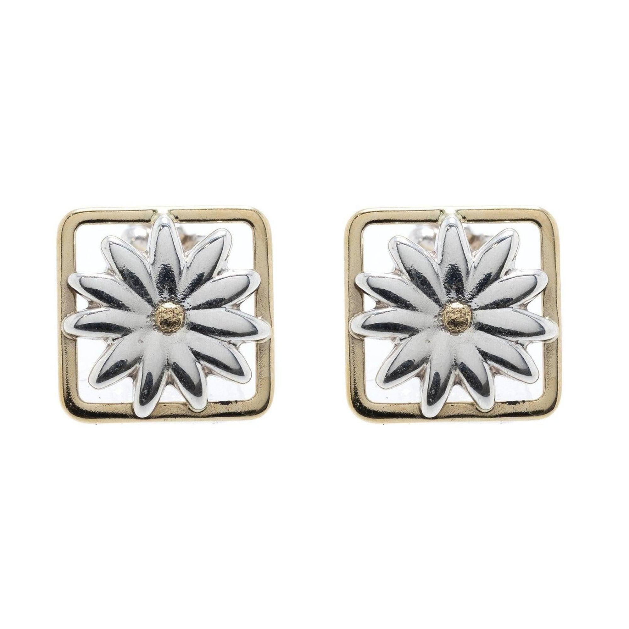 Tiffany & Co. Two-Tone Daisy Stud Earrings
