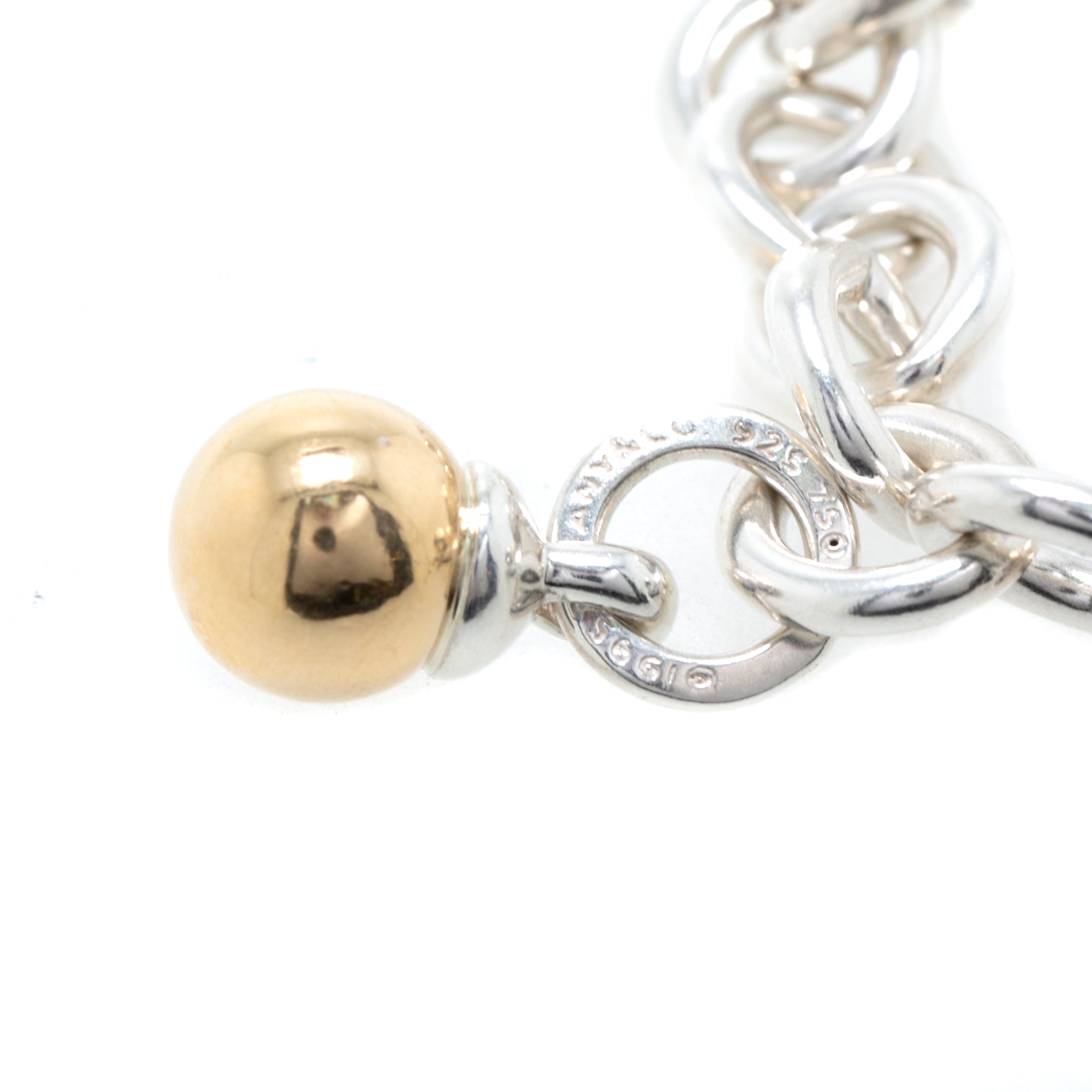 Tiffany & Co. Two-Tone Fascination Ball Charm Bracelet