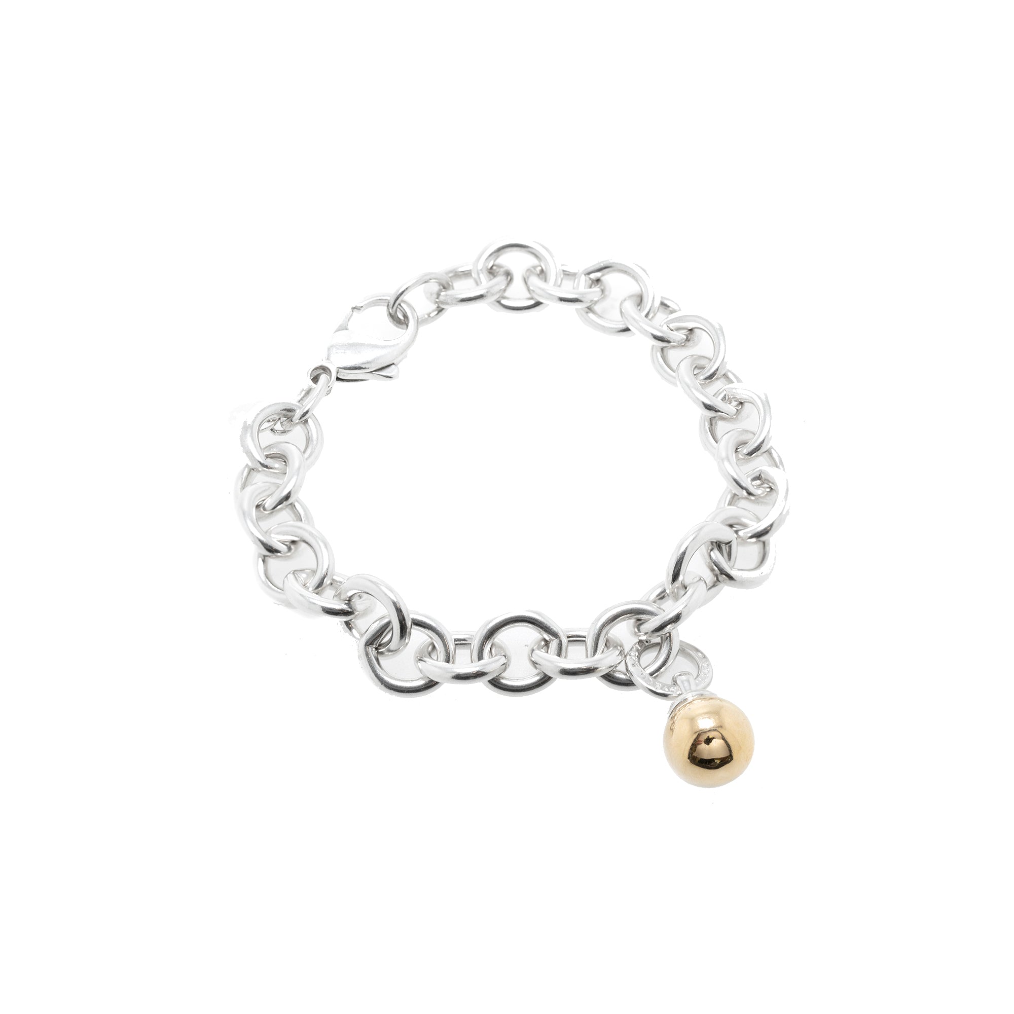 Tiffany & Co. Two-Tone Fascination Ball Charm Bracelet
