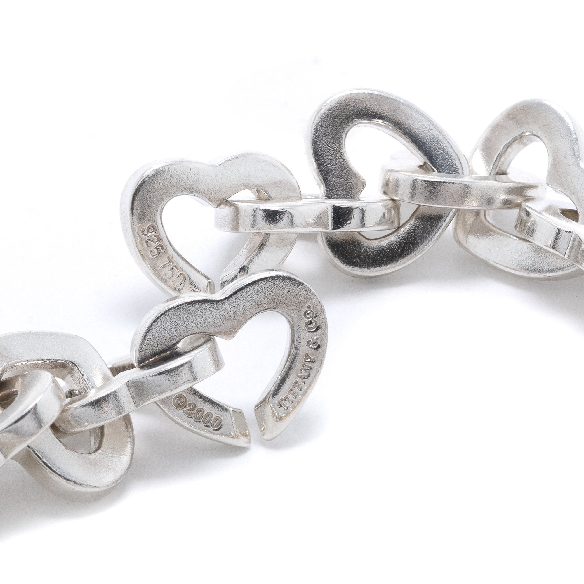 Tiffany & Co. Two-Tone Heart Link Bracelet