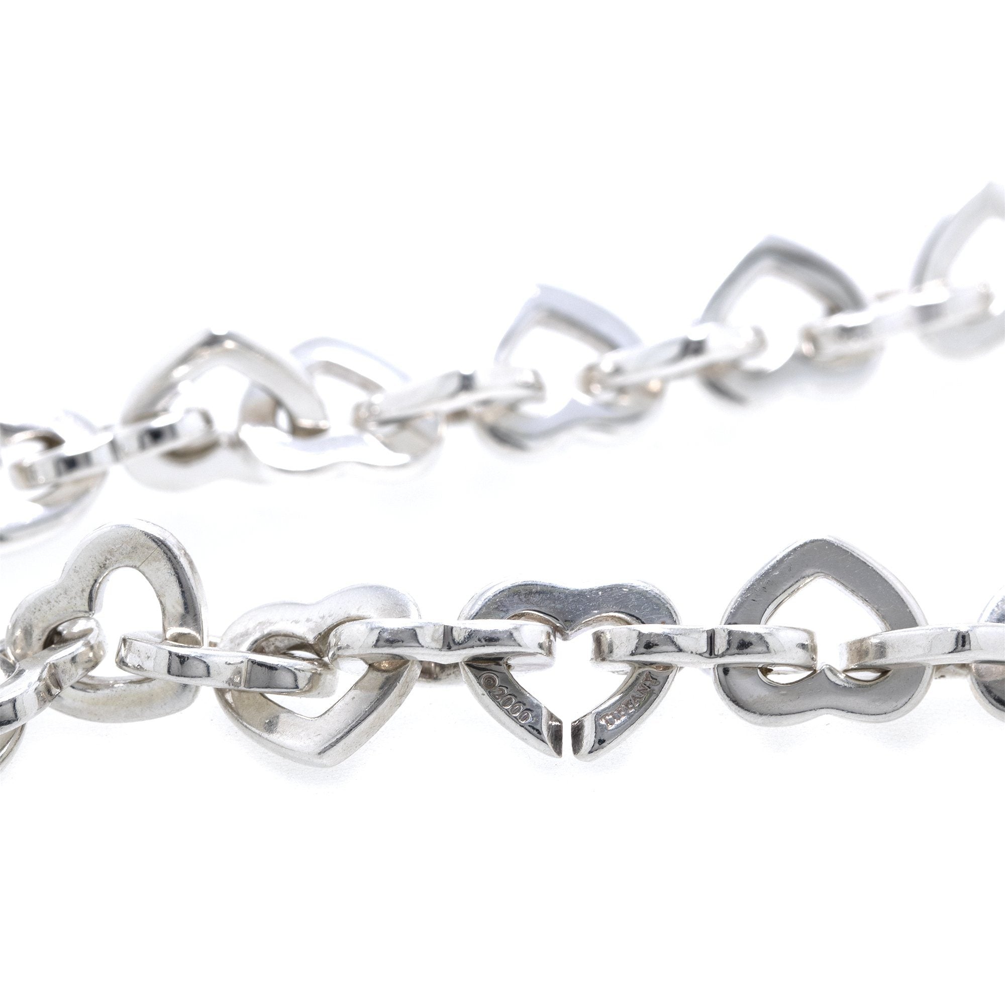 Tiffany & Co. Two-Tone Heart Link Necklace