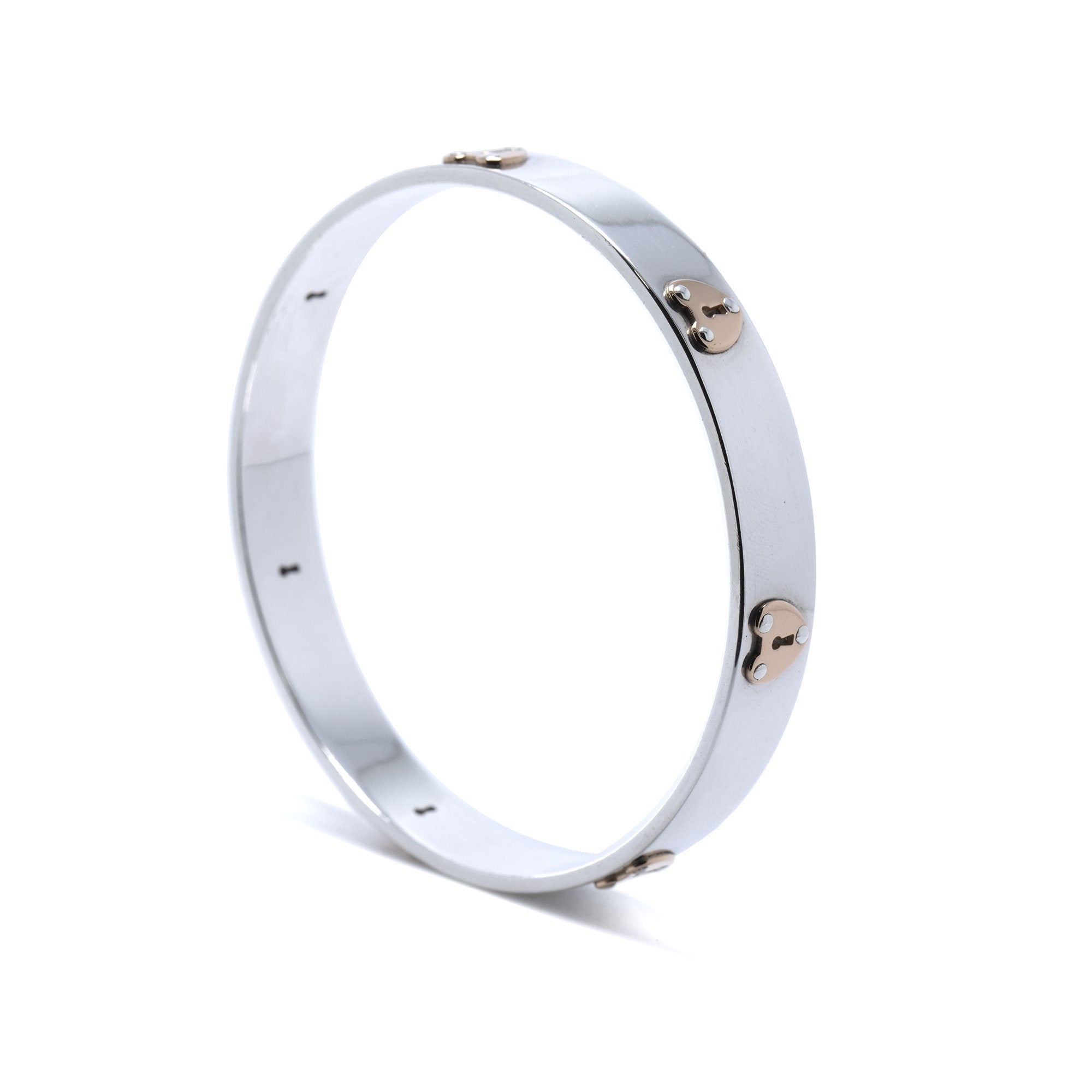 Tiffany & Co. Two-Tone Heart Lock Bangle
