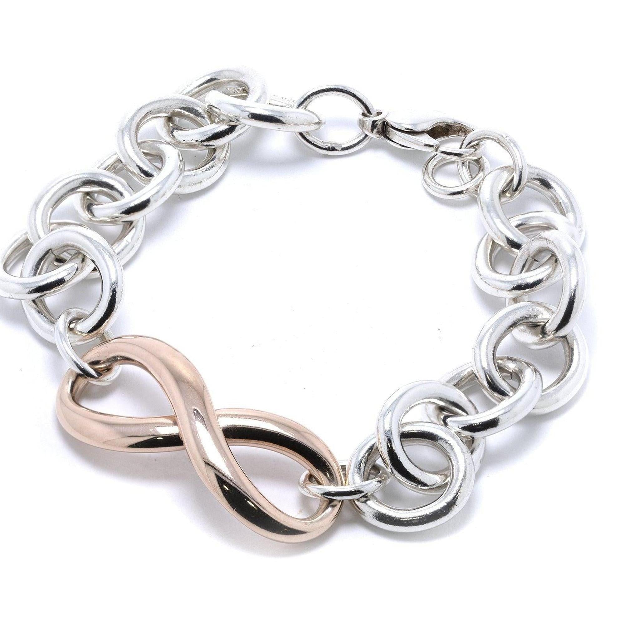 Tiffany & Co. Two-Tone Infinity Link Bracelet