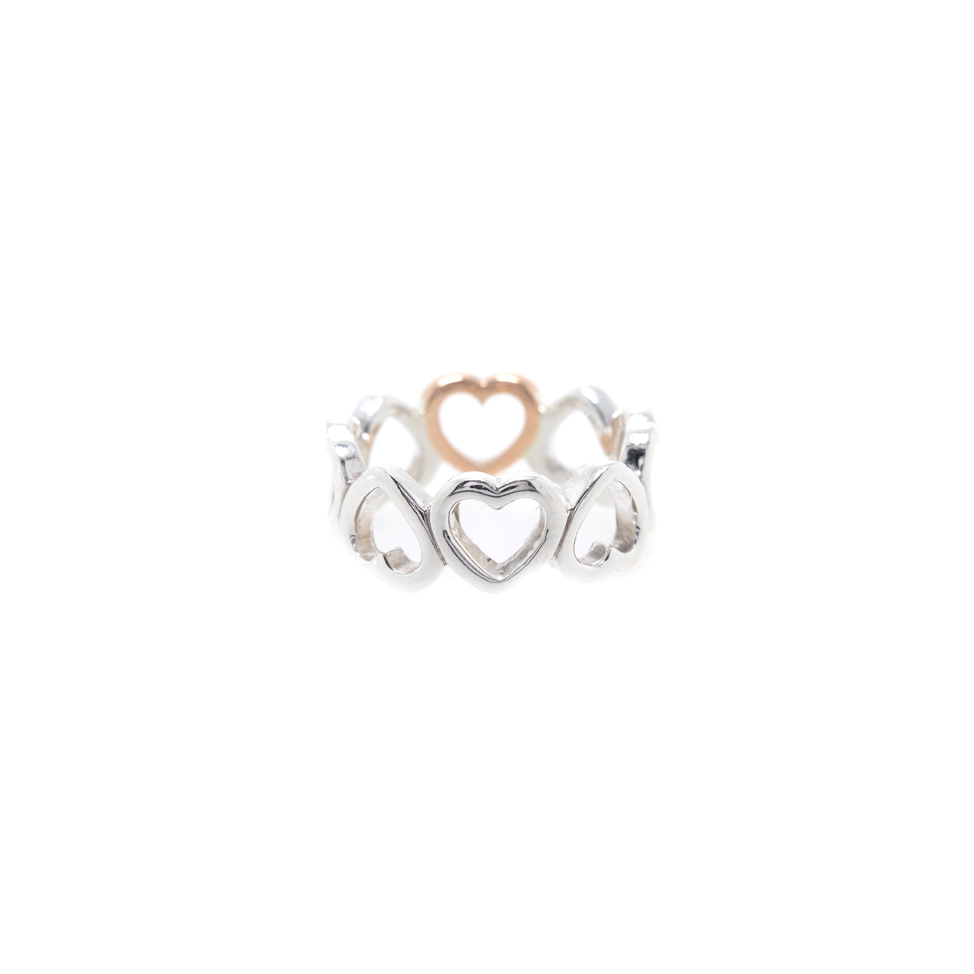 Tiffany & Co. Two-Tone Open Heart Band
