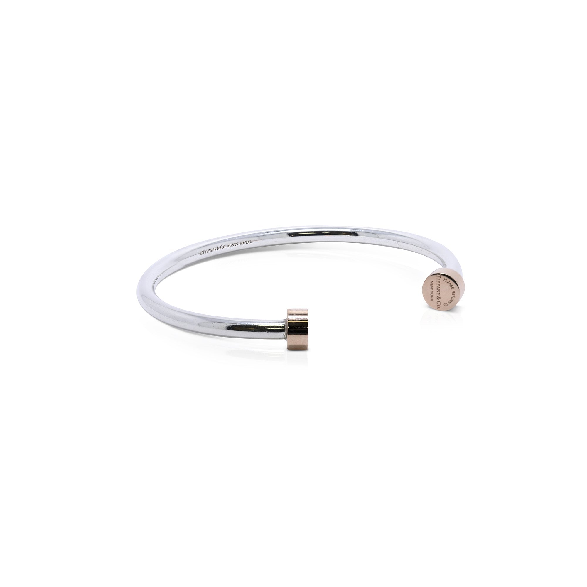 Tiffany & Co. Two-Tone Return to Tiffany Narrow Circle Edge Cuff