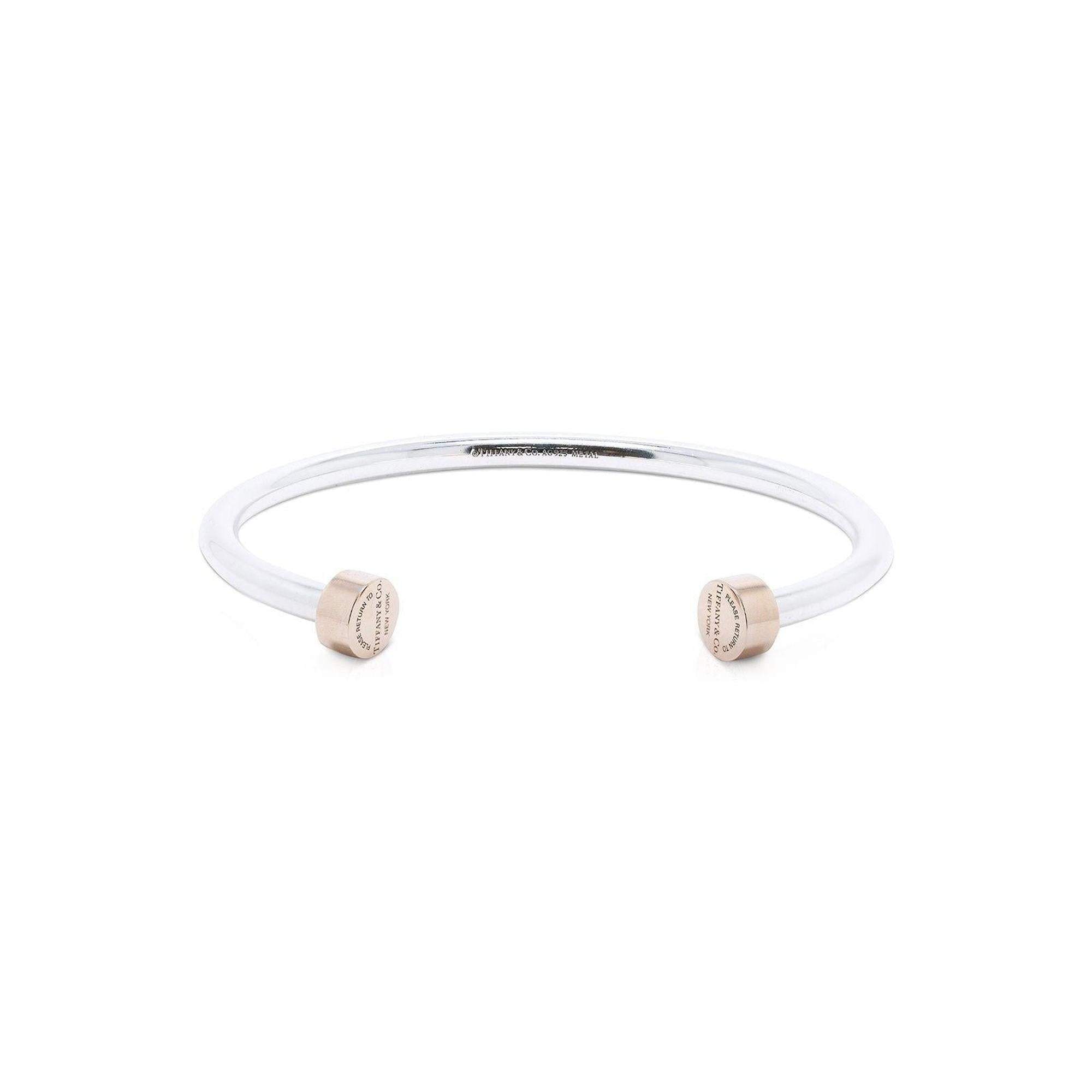 Tiffany & Co. Two-Tone Return to Tiffany Narrow Circle Edge Cuff