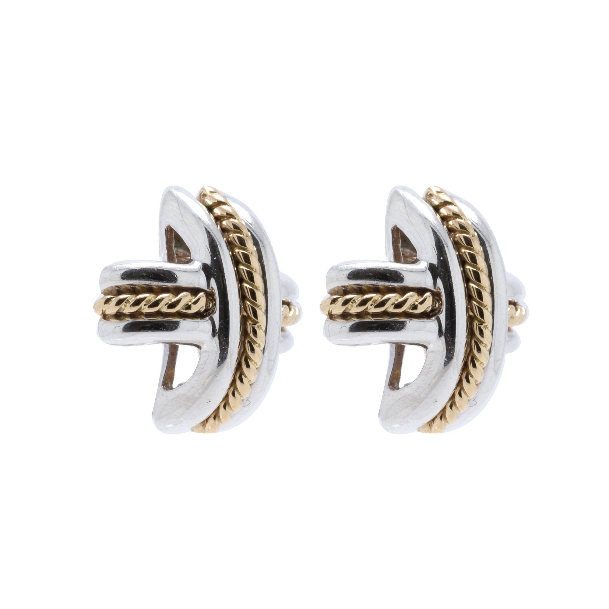 Tiffany & Co. Two-Tone Signature X Earrings