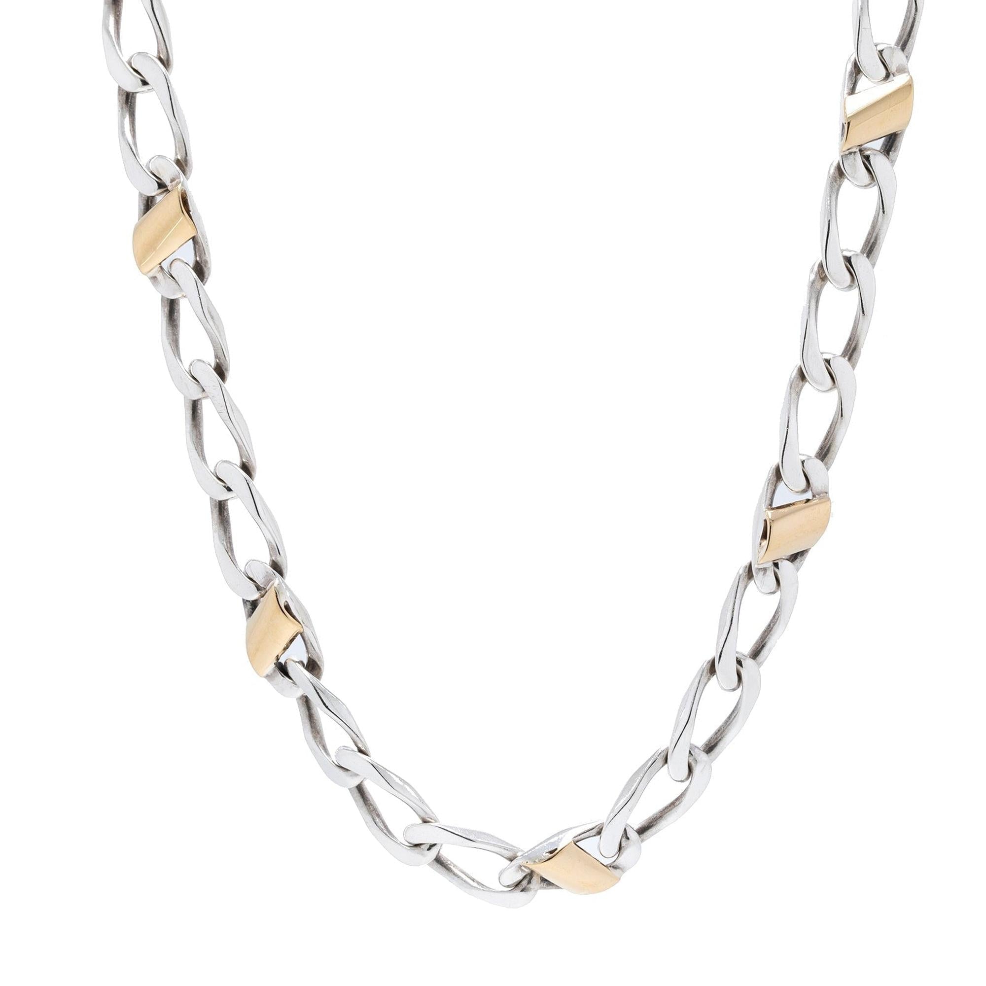 Tiffany & Co. Vintage Two-Tone Curb Link Necklace