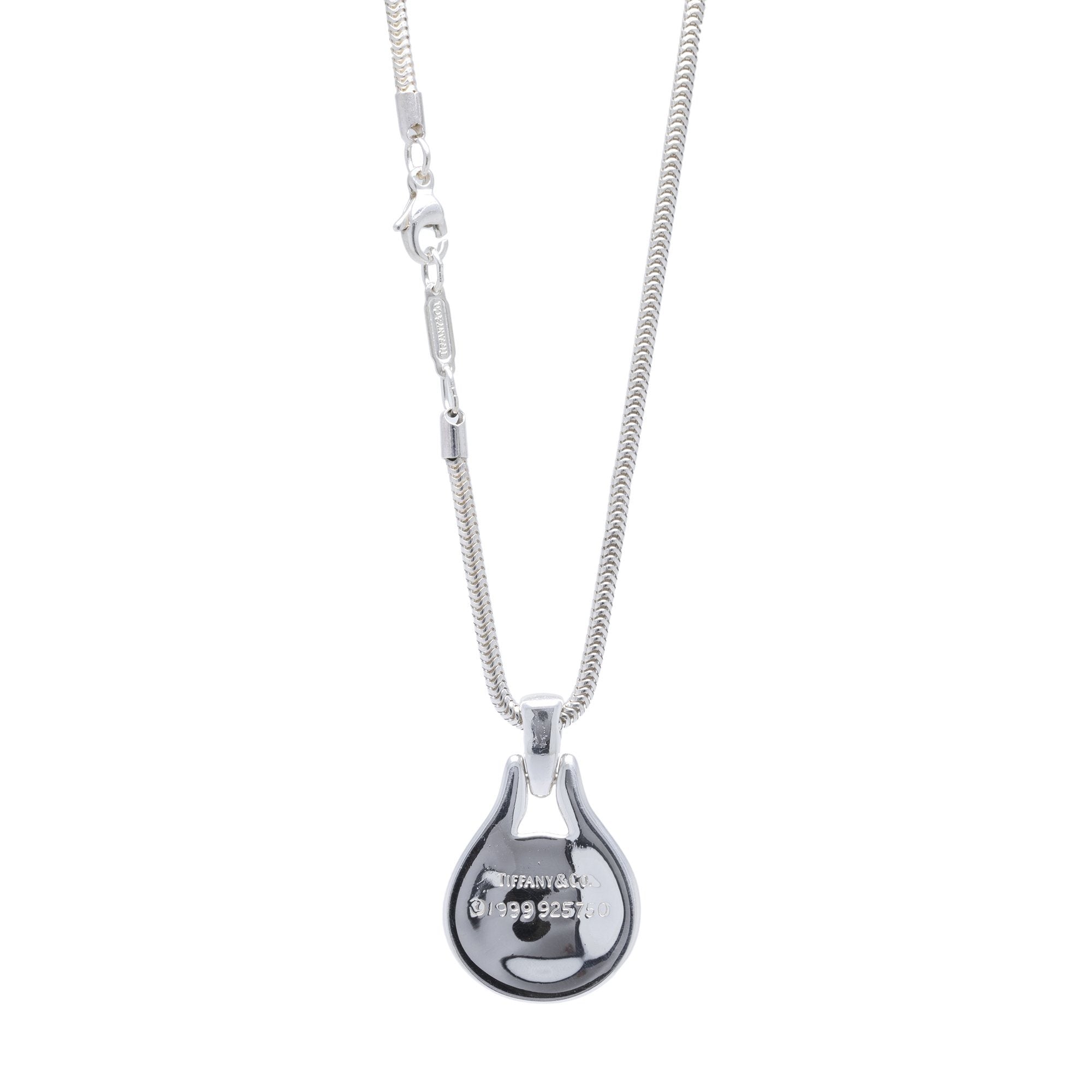 Tiffany & Co. Vintage Two-Tone Hematite Pendant Necklace