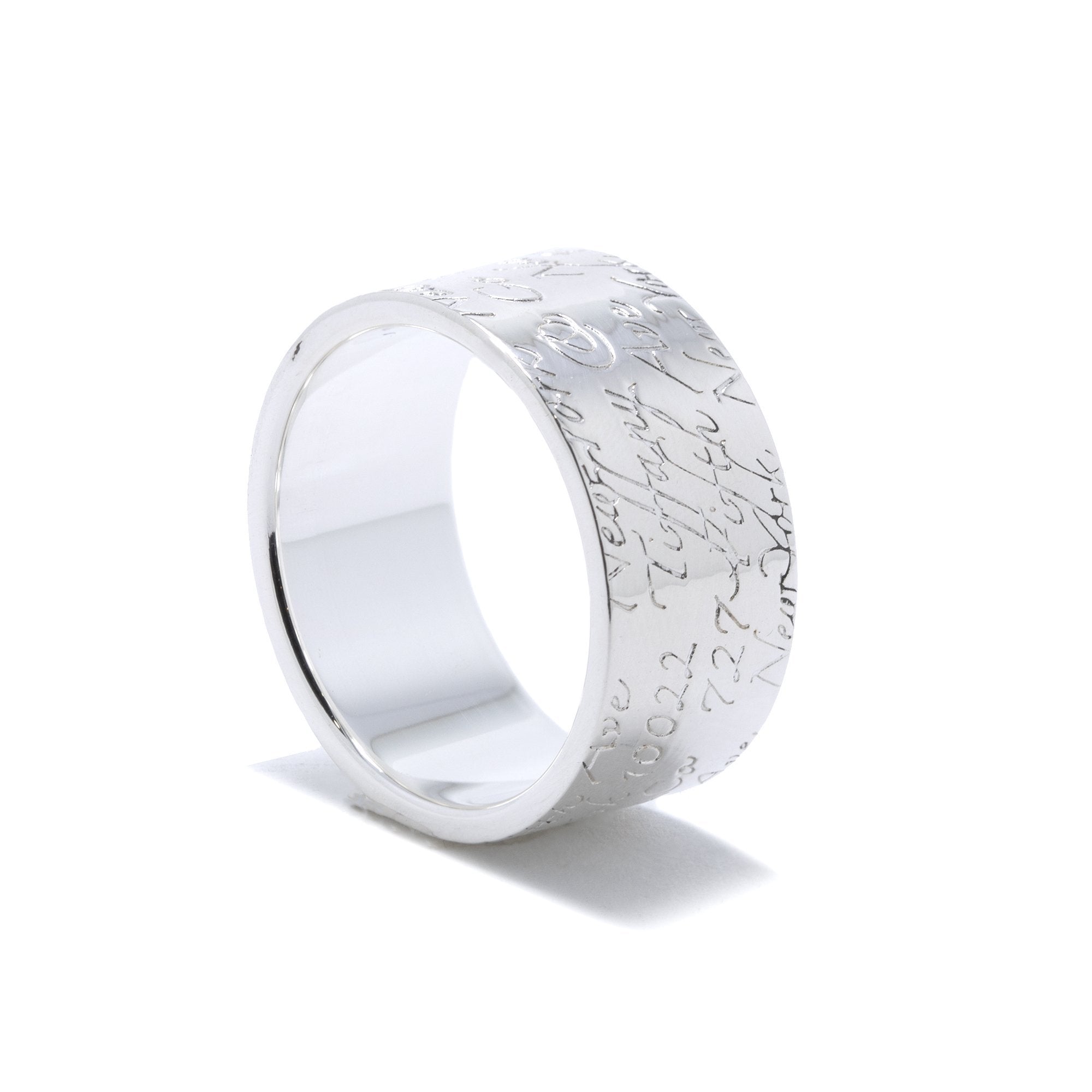 Tiffany & Co. Wide Notes Ring