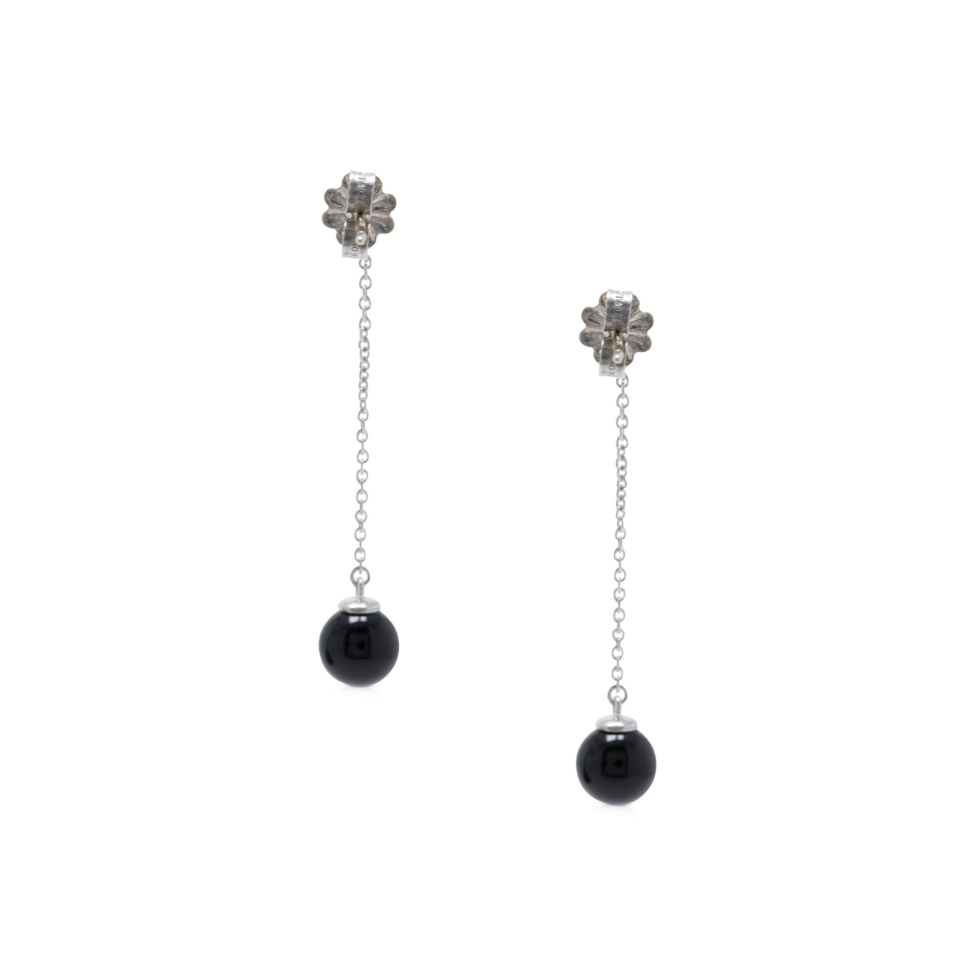Tiffany & Co. Ziegfeld Collection Black Onyx Drop Earrings