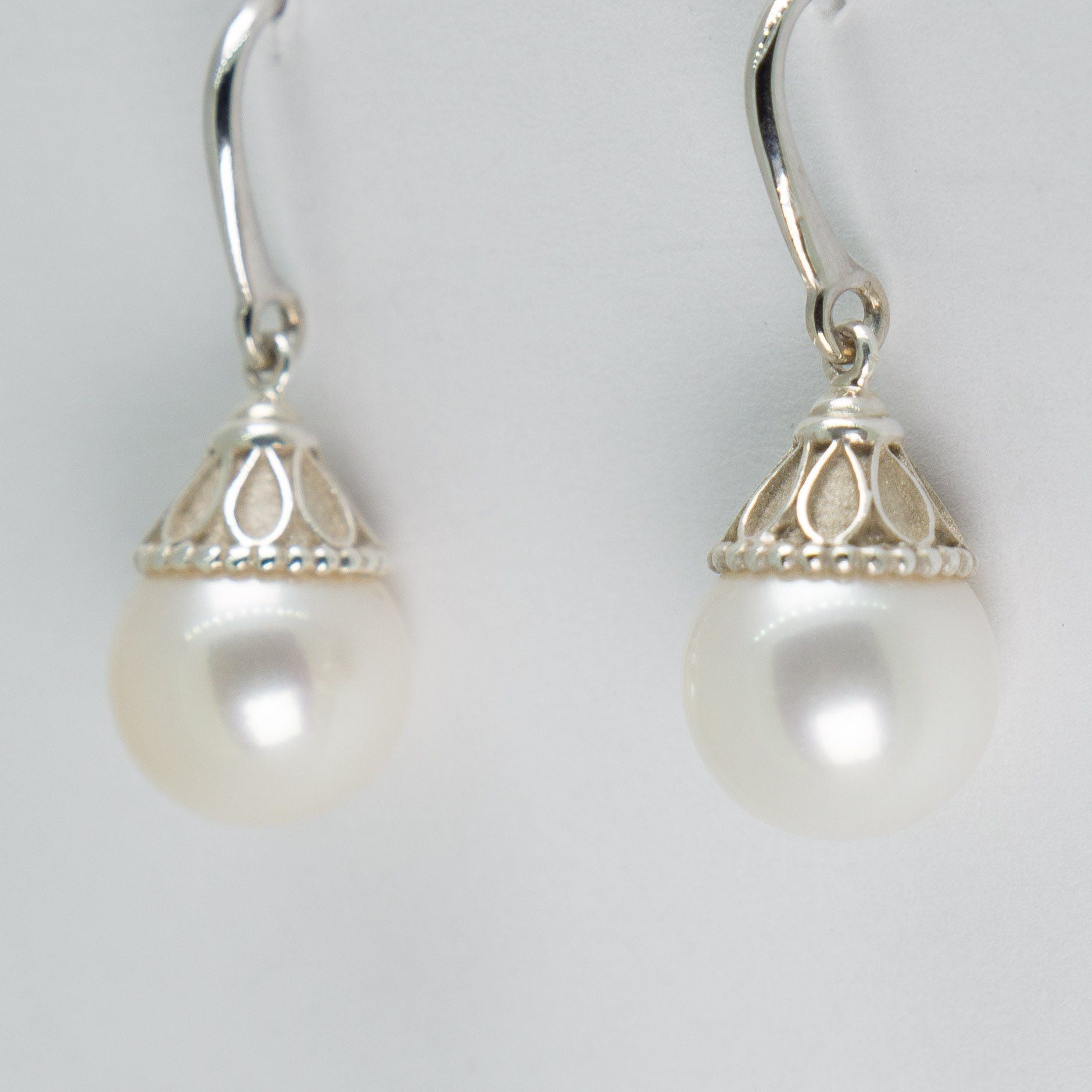 Tiffany & Co. Ziegfeld Pearl Earrings in Sterling Silver
