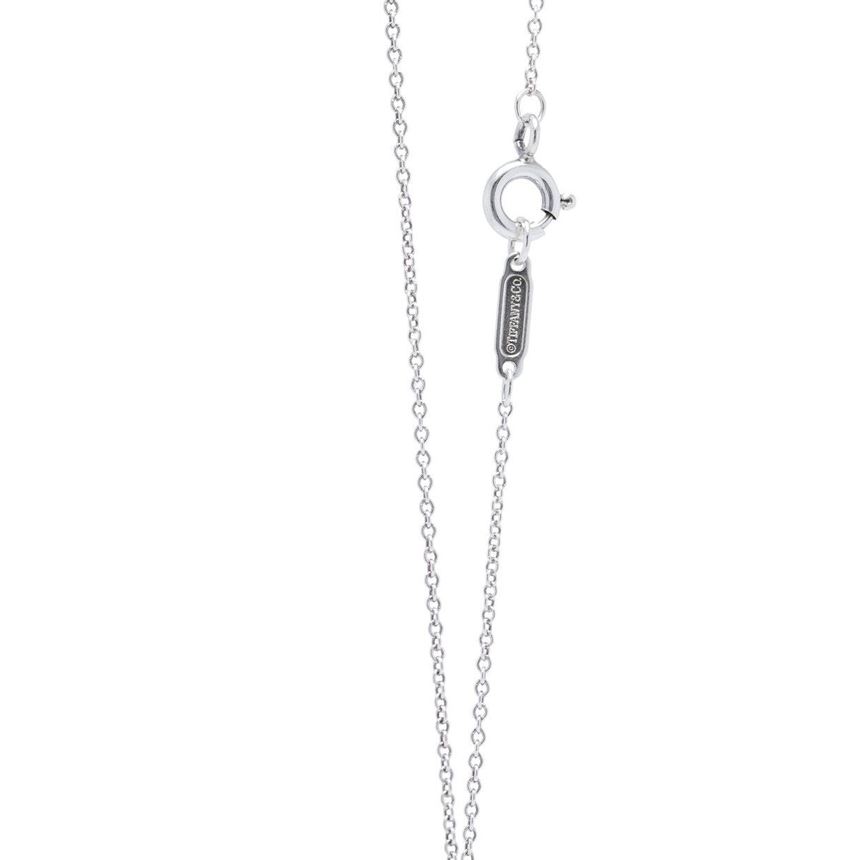 Tiffany Platinum Fireworks Pearl and Diamond Pendant Necklace
