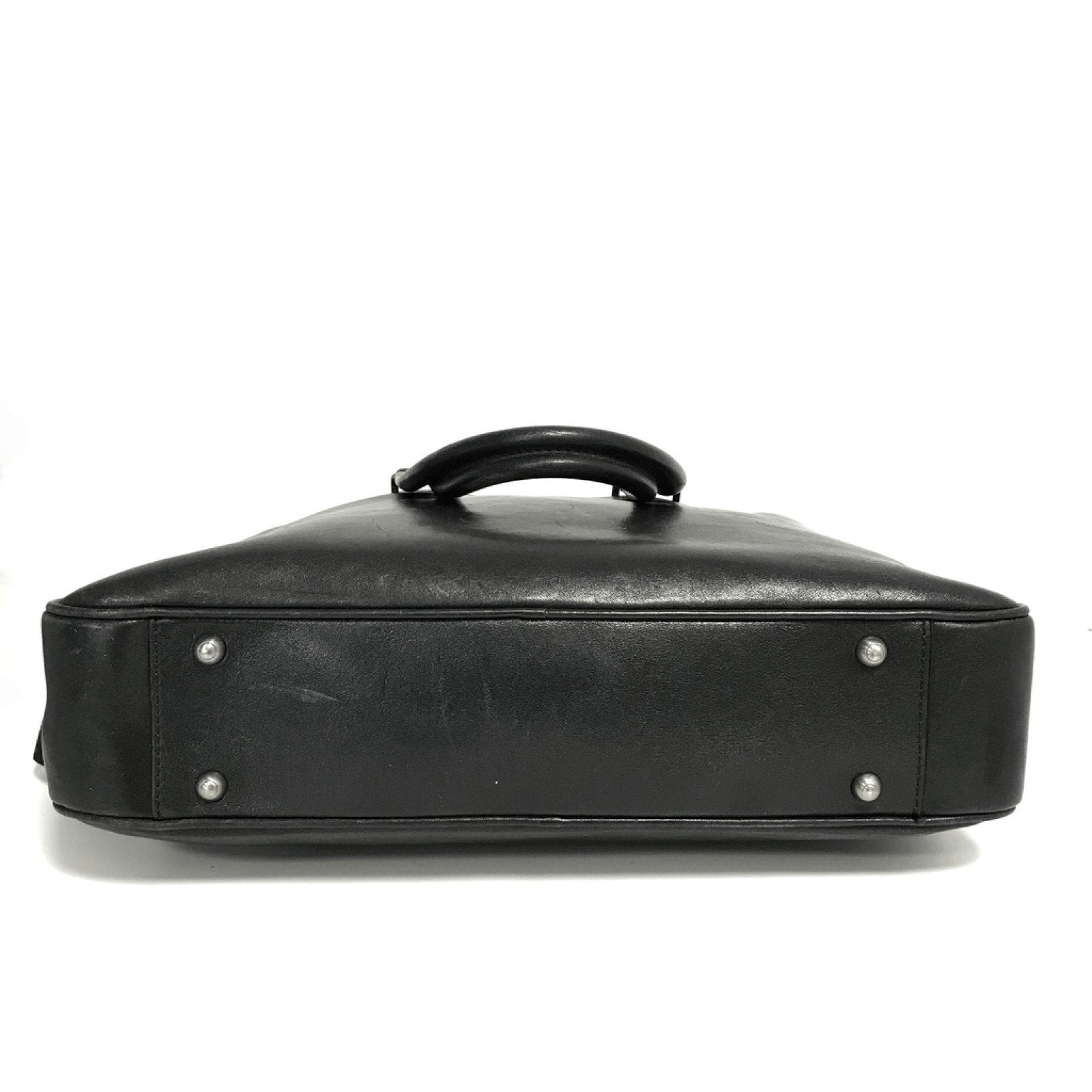 Tods Black Leather Laptop Bag