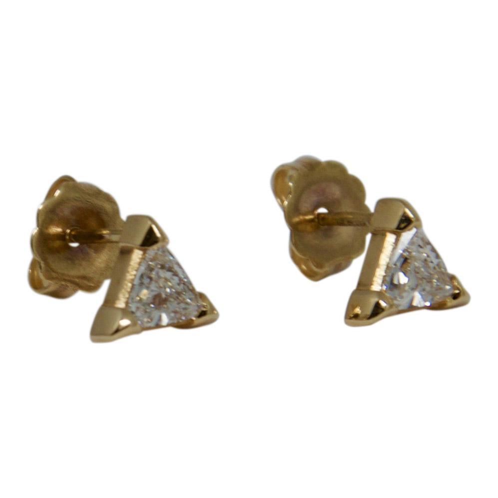 Trilliant Cut Diamond Stud Earrings