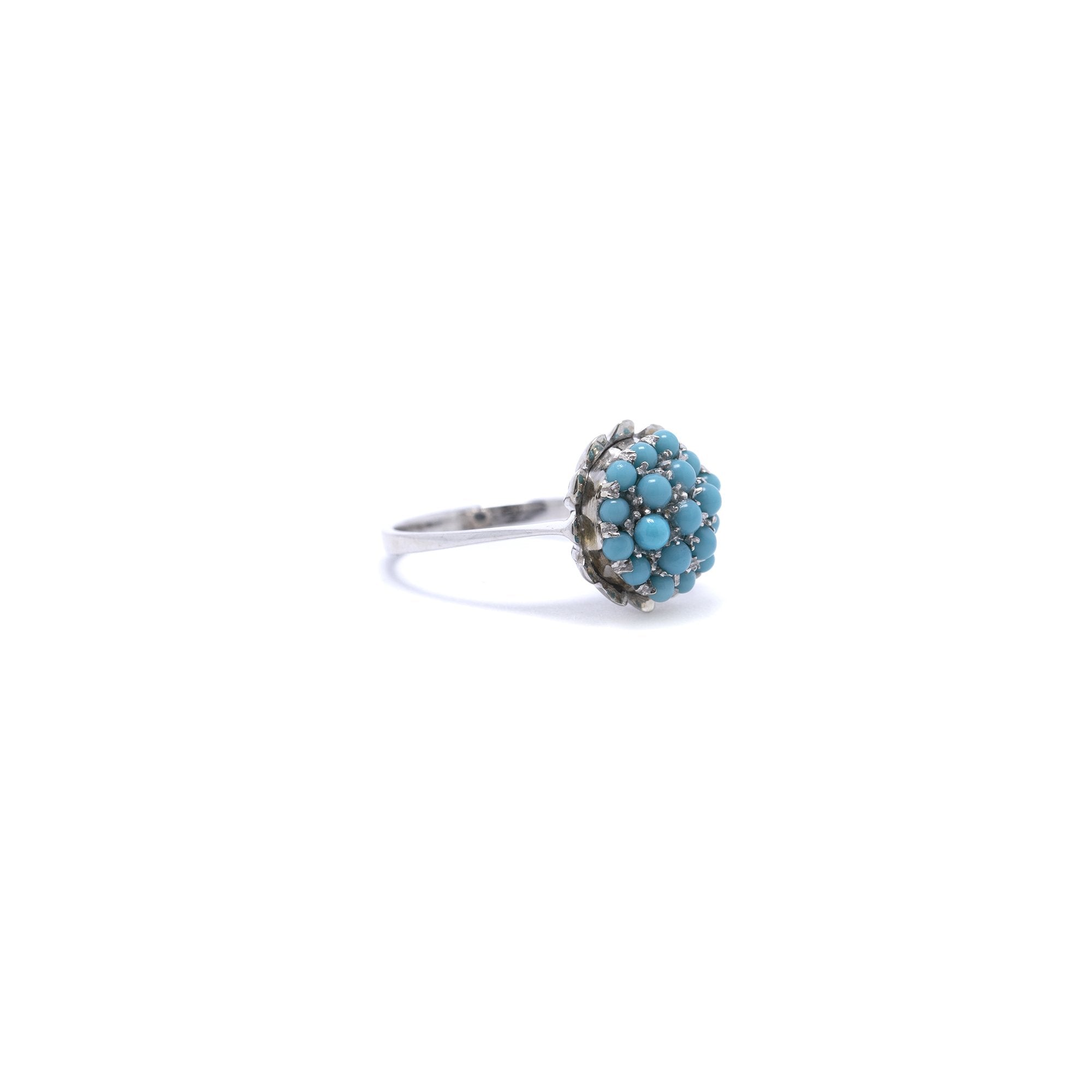 Turquoise Cluster Ring