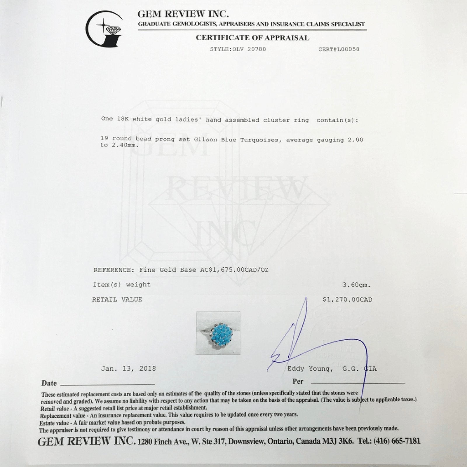 Turquoise Cluster Ring