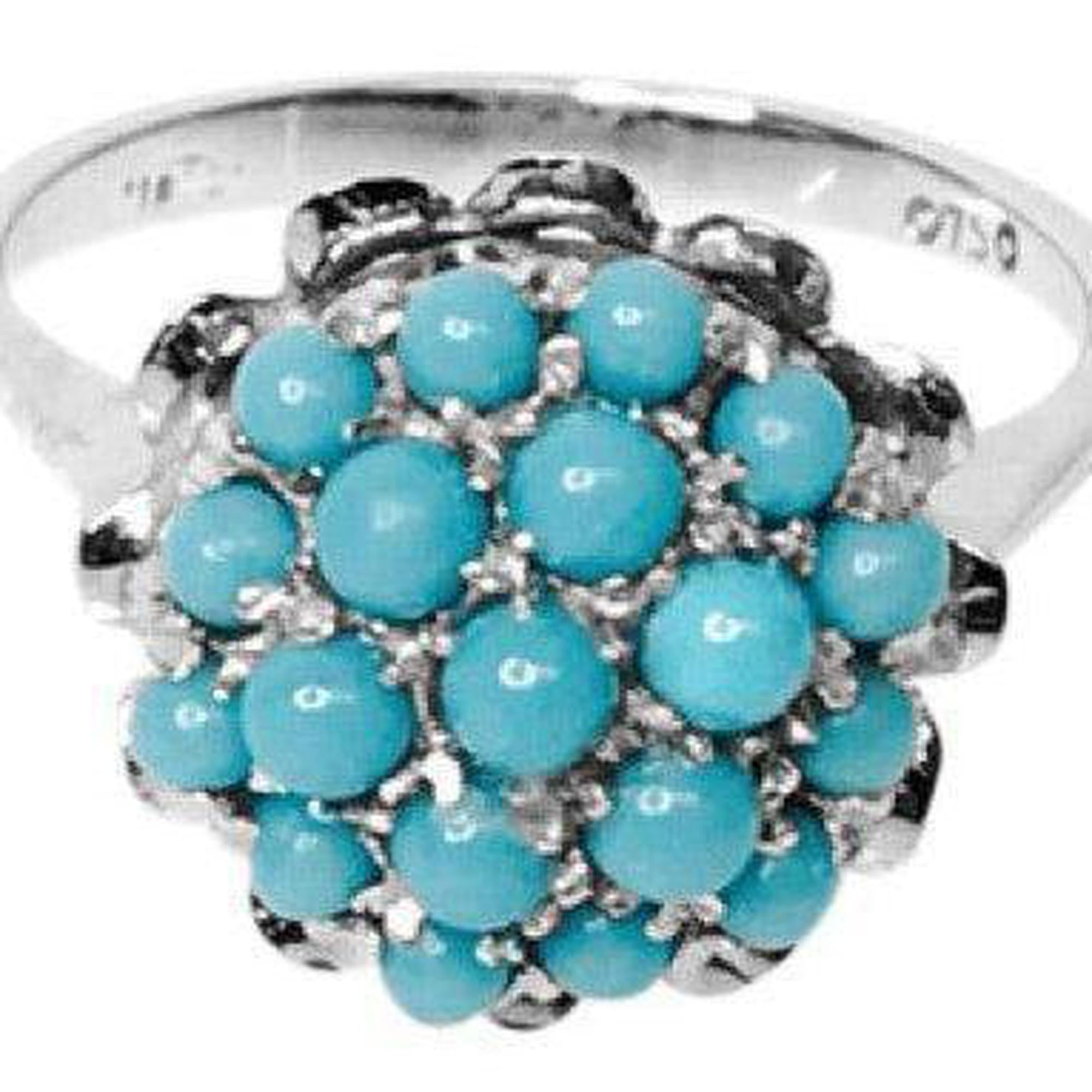 Turquoise Cluster Ring