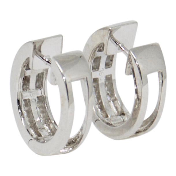 Two-Row Diamond Huggy Earrings
