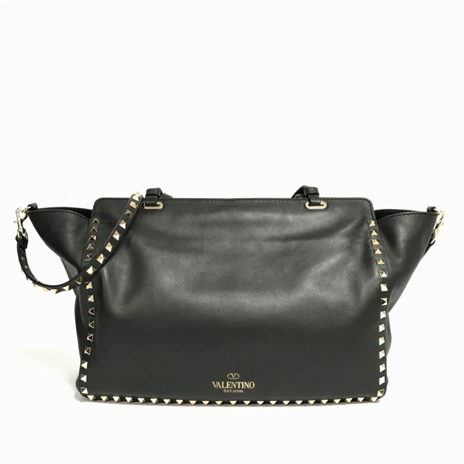 Valentino Black Rockstud Handbag