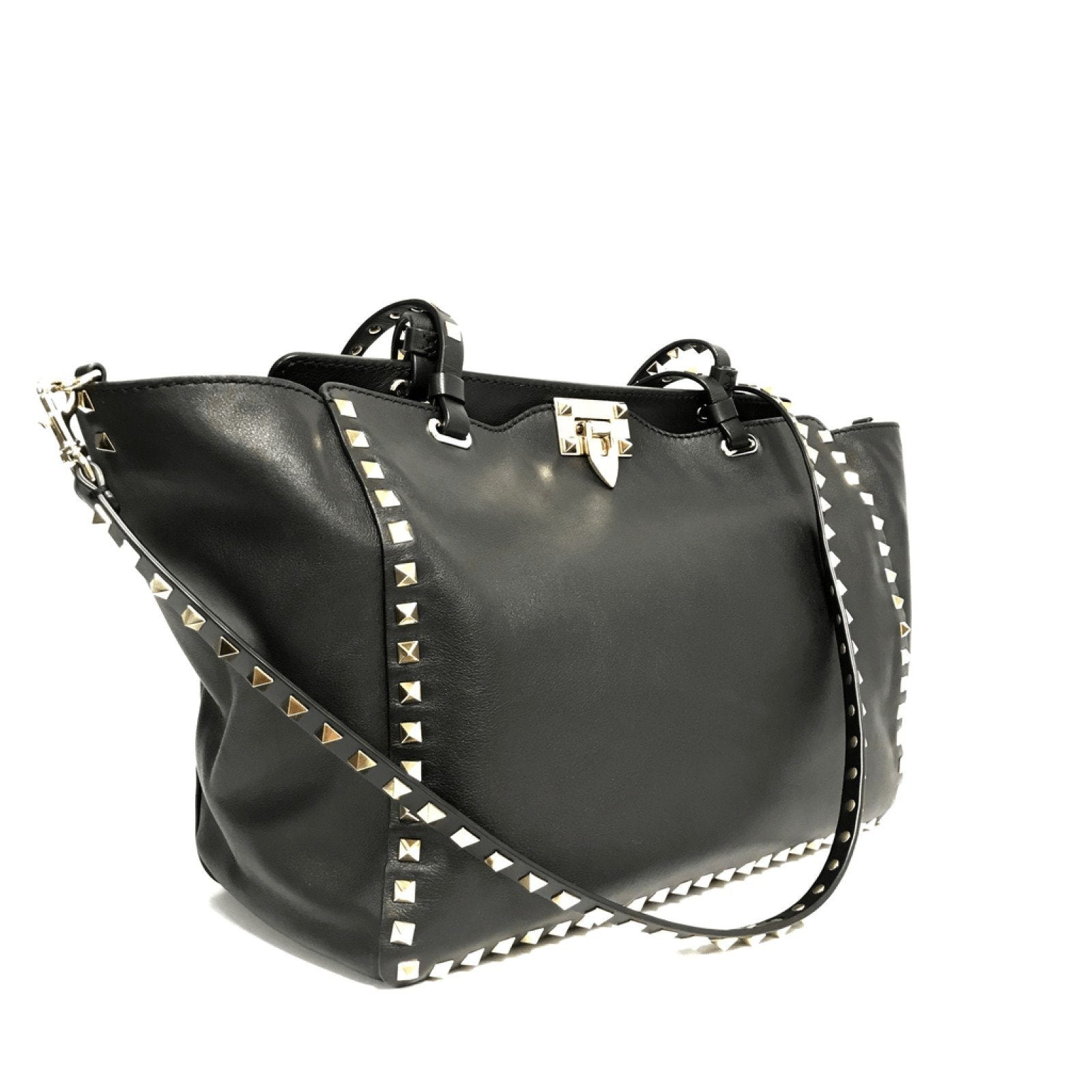 Valentino Black Rockstud Handbag