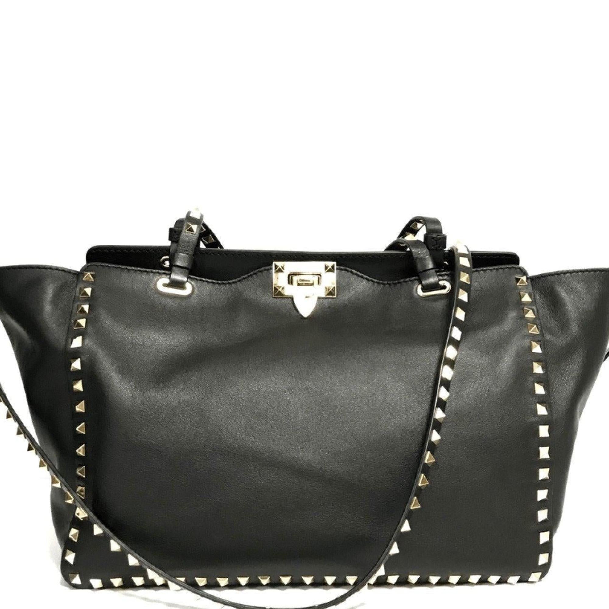 Valentino Black Rockstud Handbag