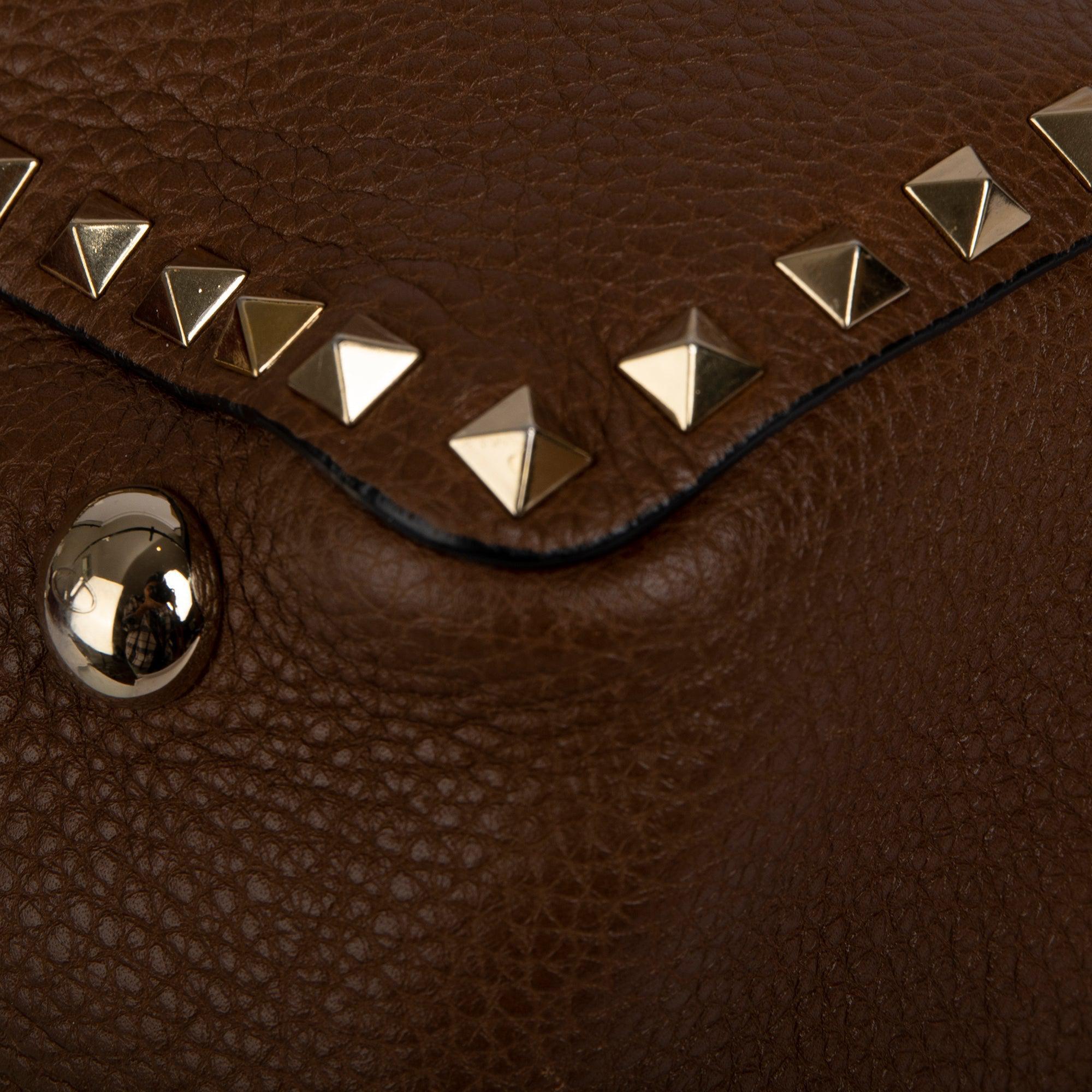 Valentino Medium Grainy Calfskin Rockstud Tote Bag