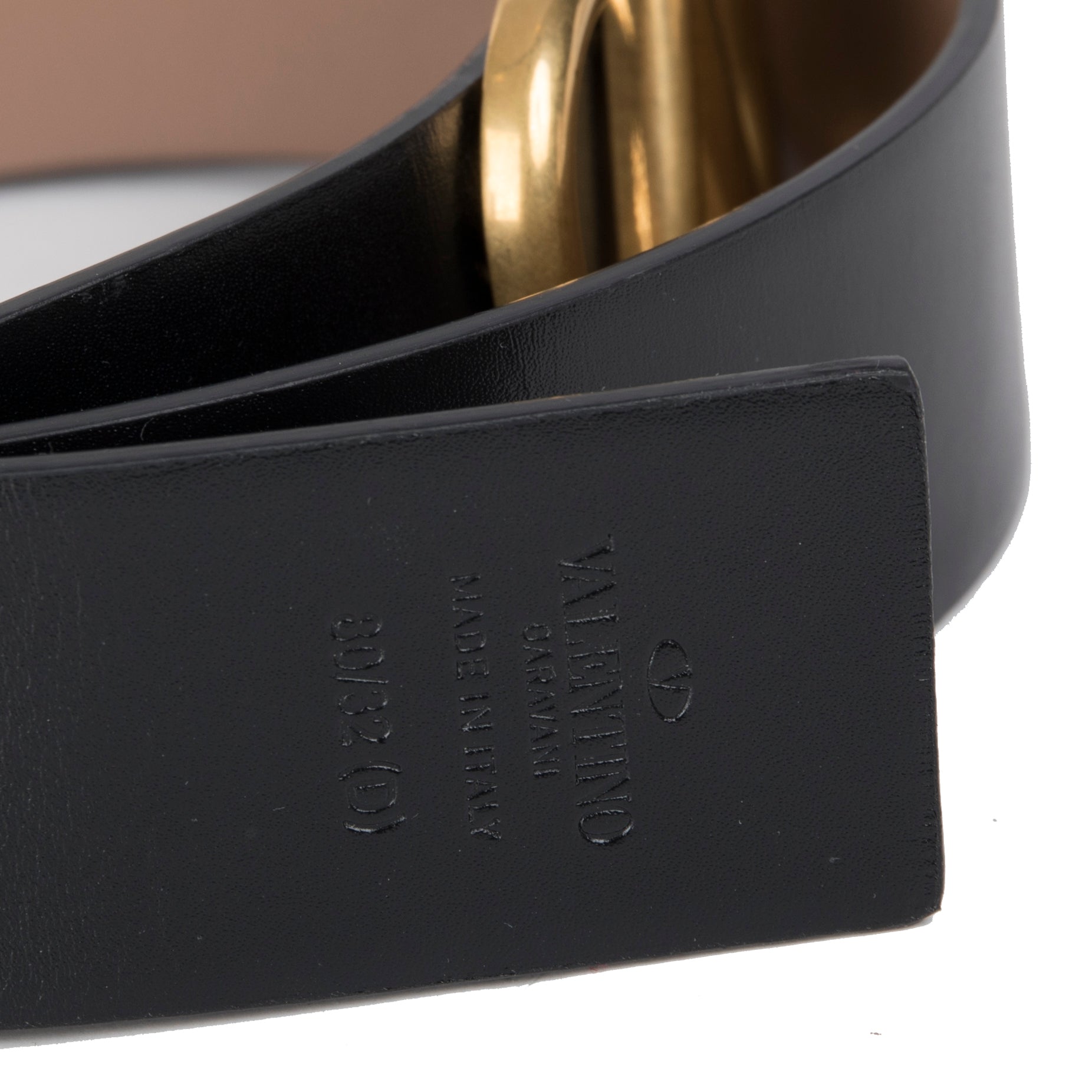 Valentino Reversible Vlogo 40 mm Leather Belt w/ Box