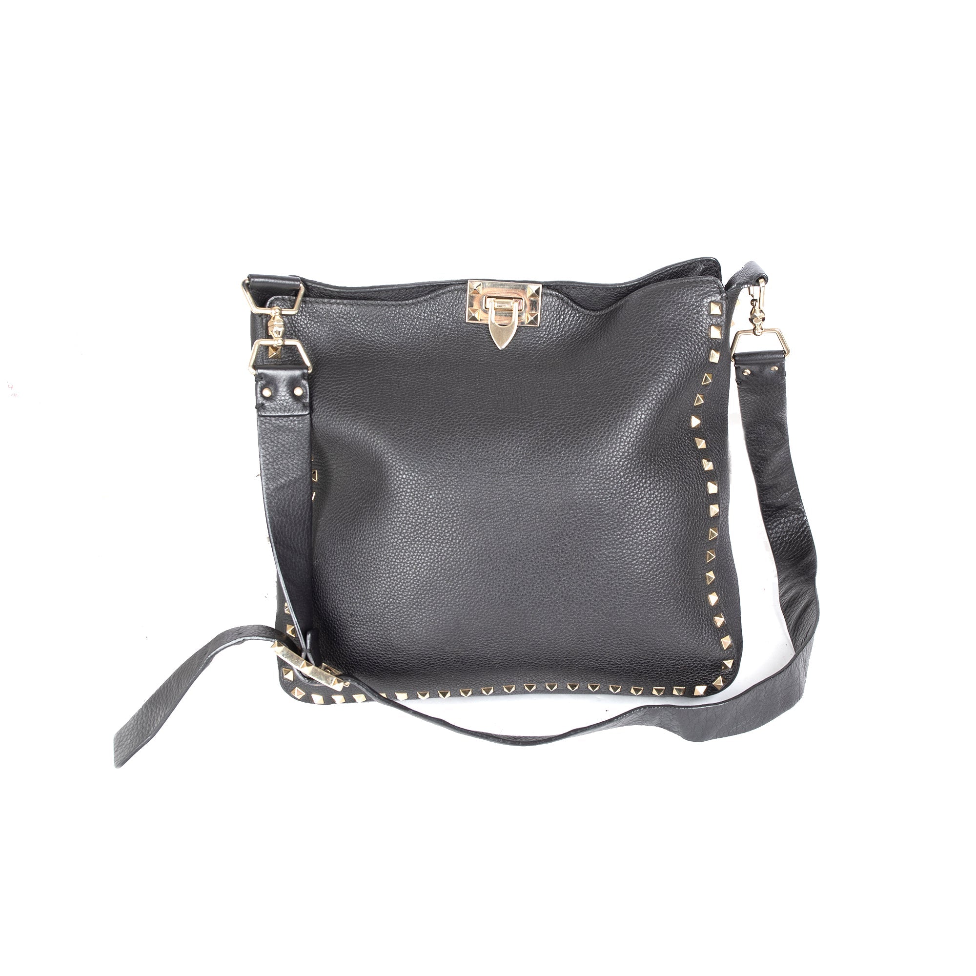 Valentino Rockstud Flip-Lock Messenger Bag