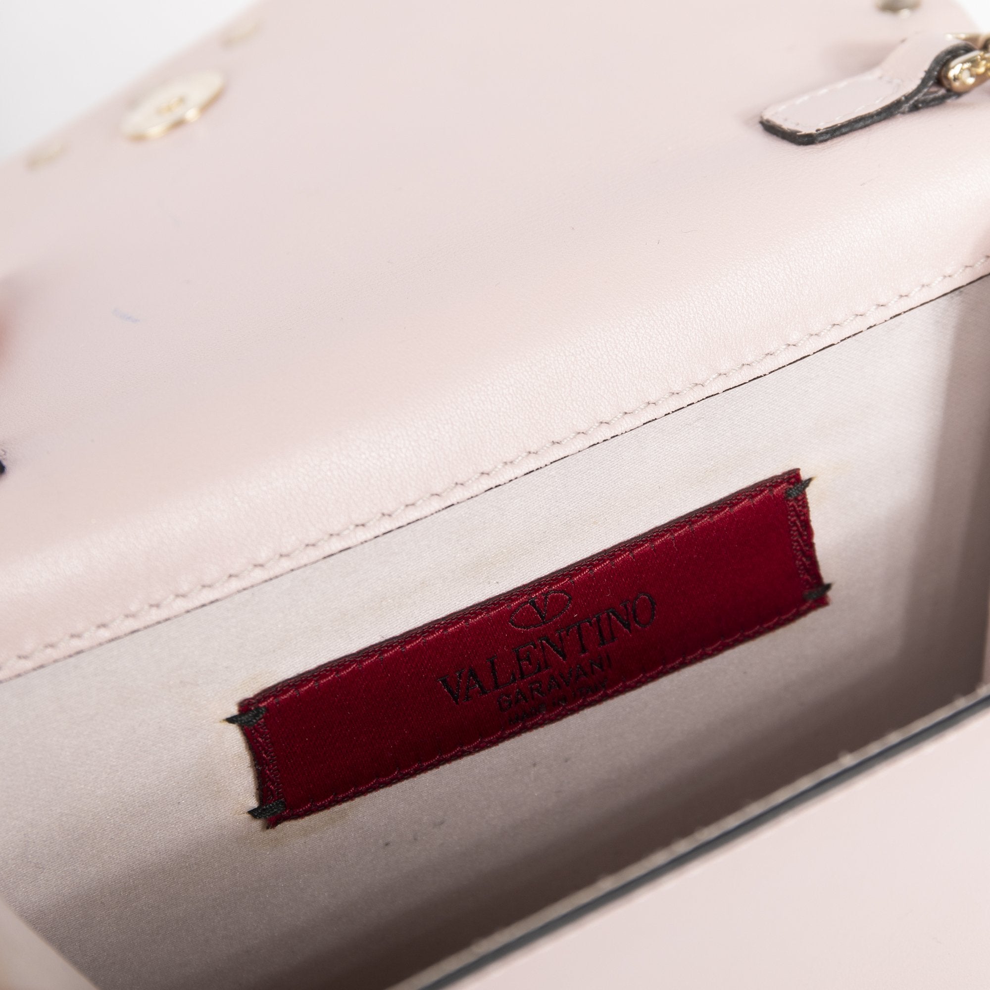 Valentino Rockstud Mini Flap Top Crossbody Chain Bag