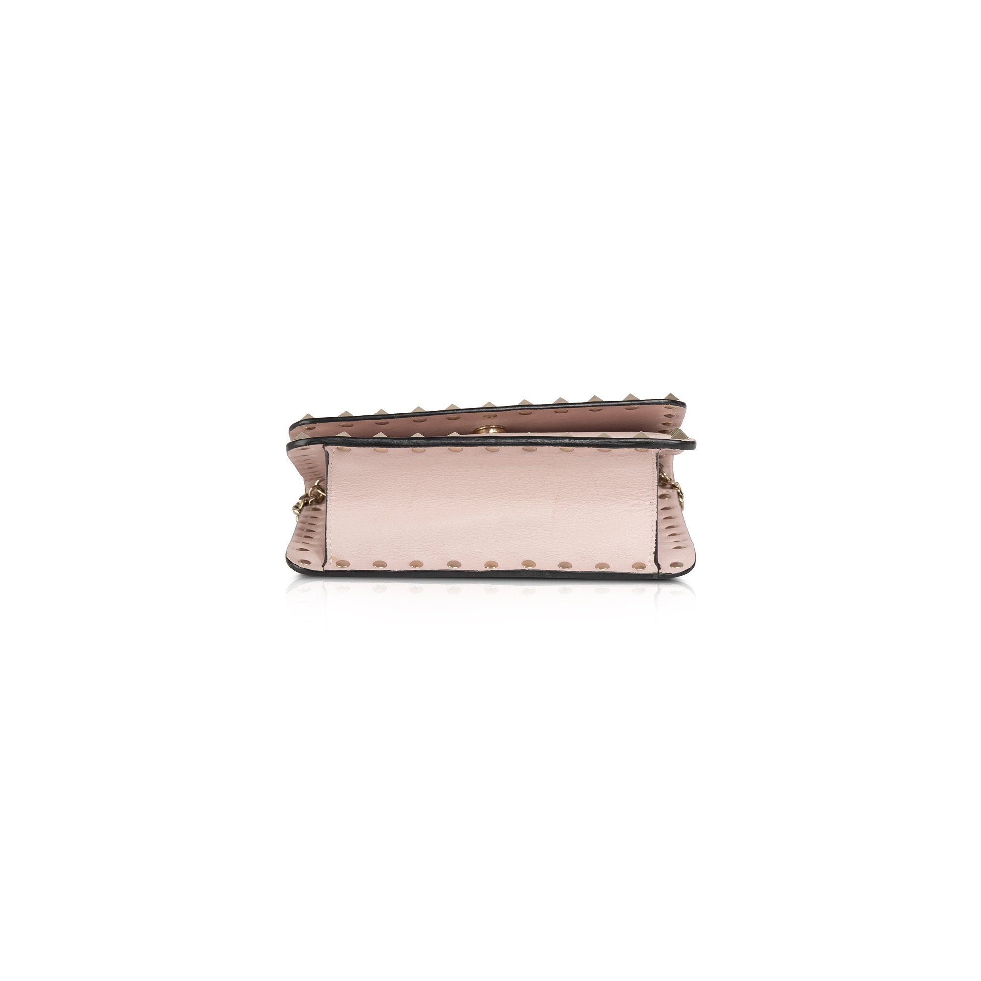 Valentino Rockstud Mini Flap Top Crossbody Chain Bag