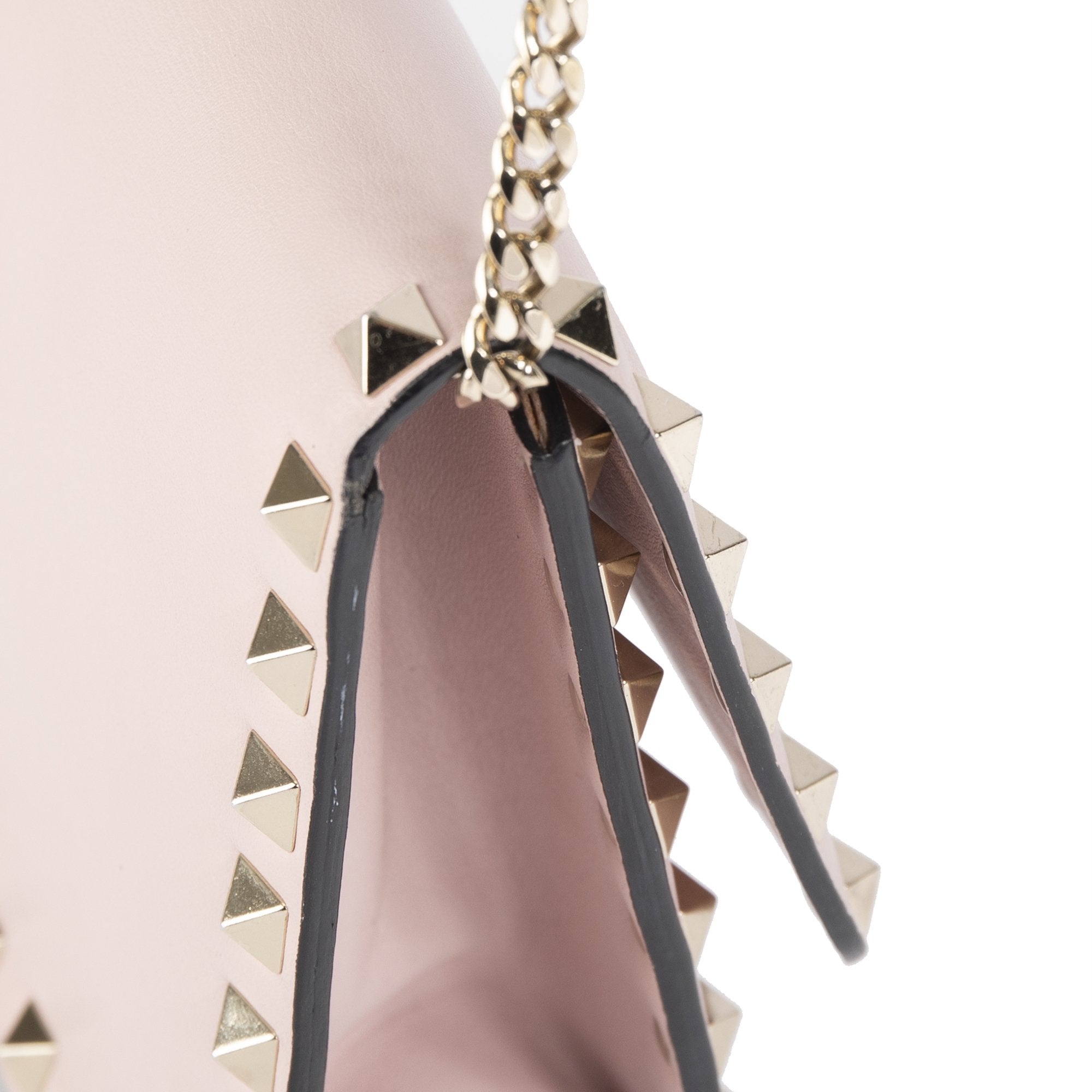 Valentino Rockstud Mini Flap Top Crossbody Chain Bag