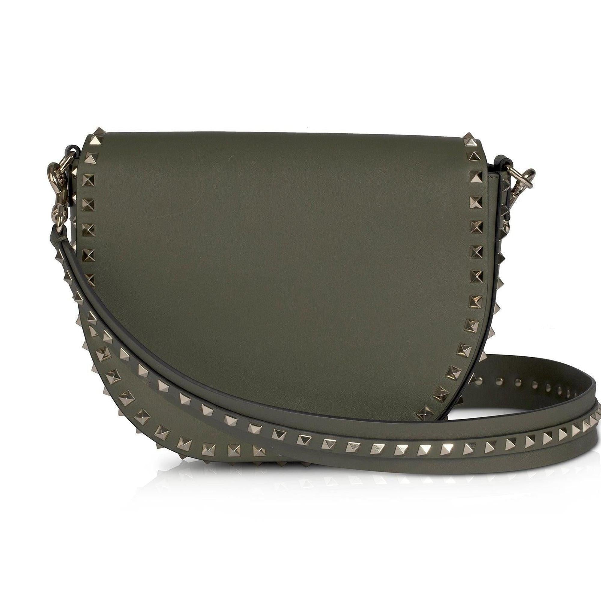 Valentino Rockstud Saddle Crossbody Bag