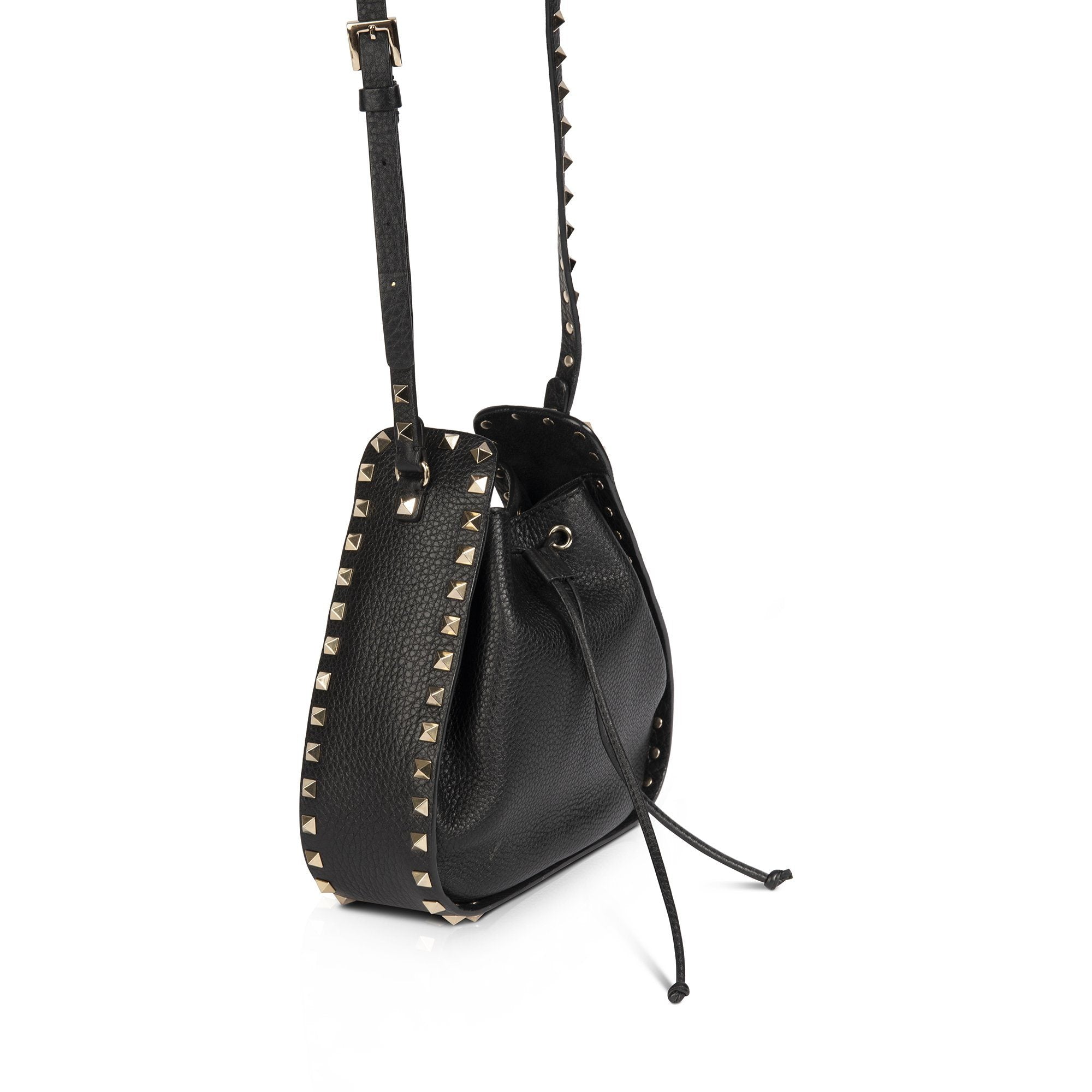 Valentino Small Rockstud Bucket Bag