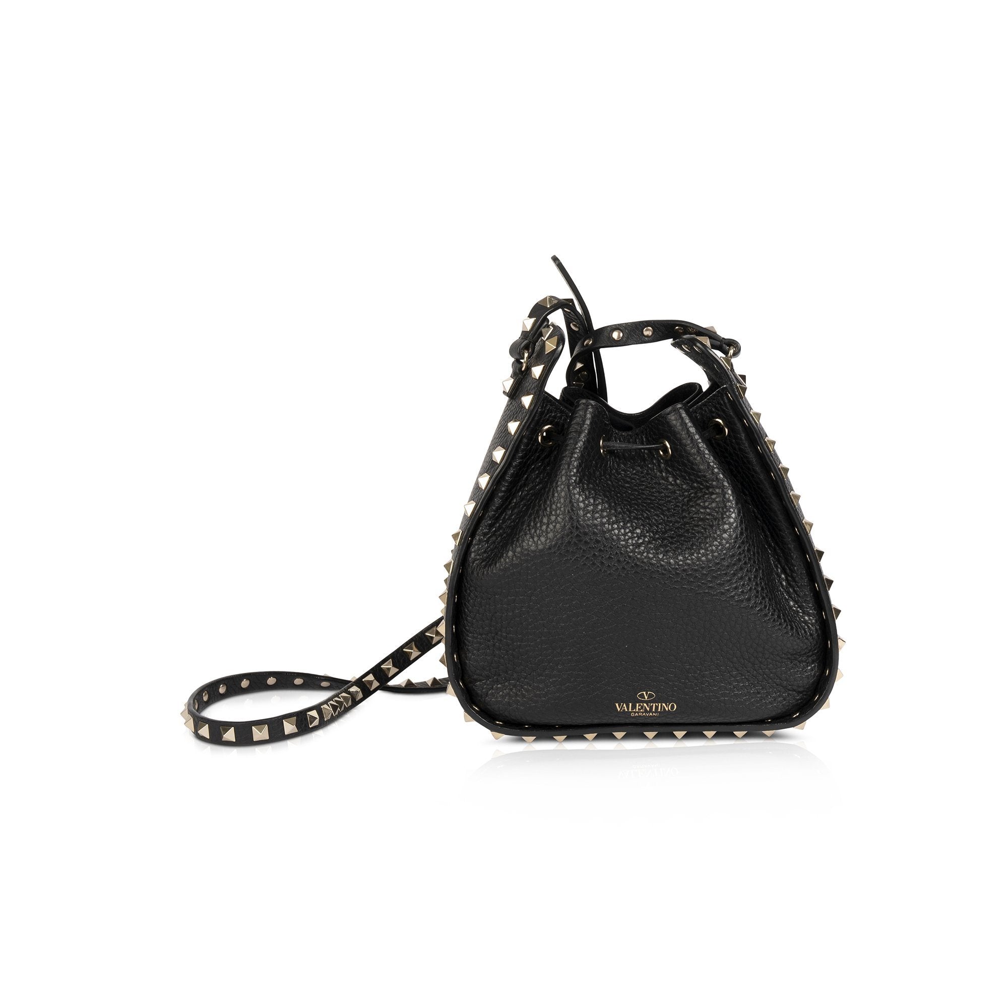Valentino Small Rockstud Bucket Bag