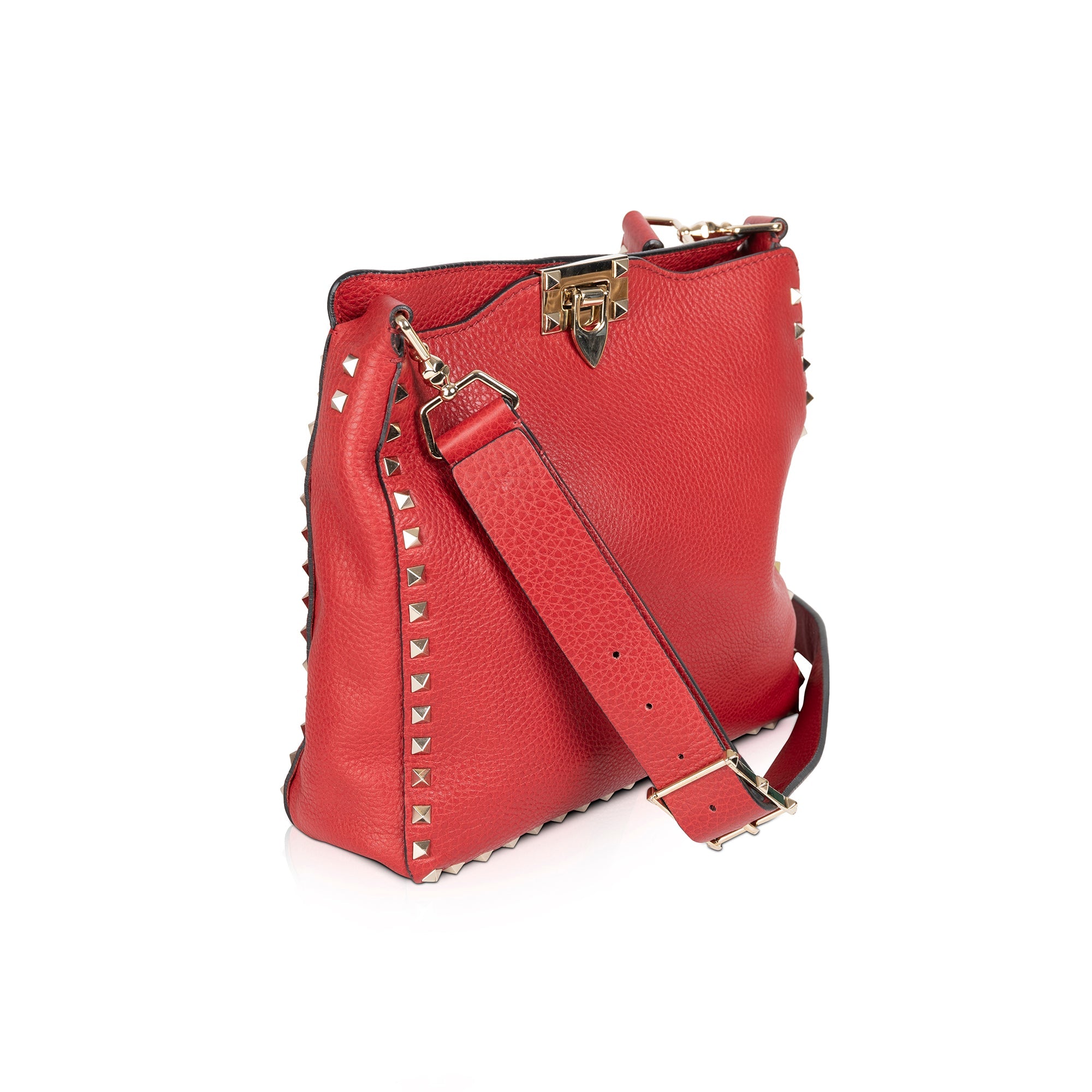 Valentino Small Rockstud Flip-Lock Messenger Bag