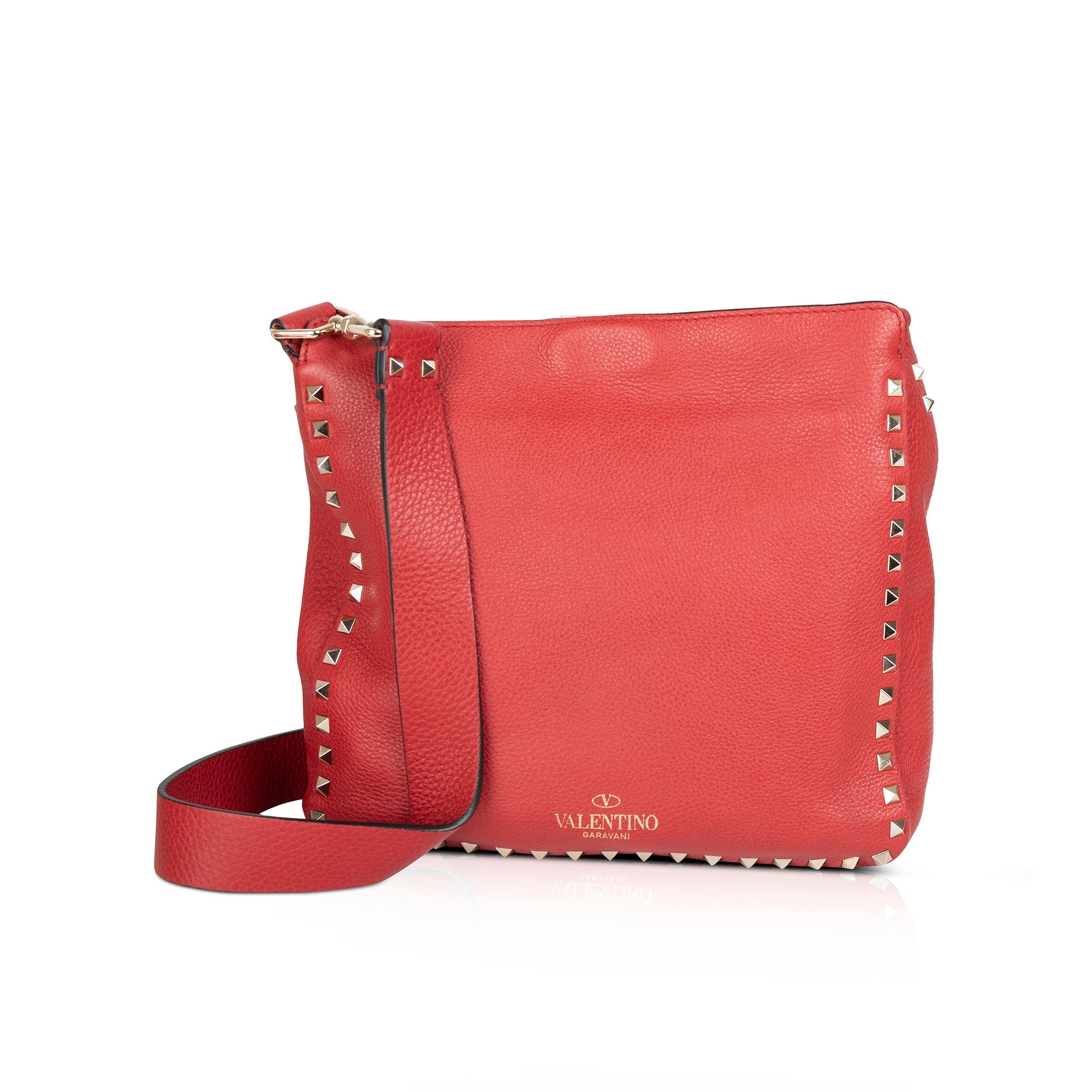 Valentino Small Rockstud Flip-Lock Messenger Bag