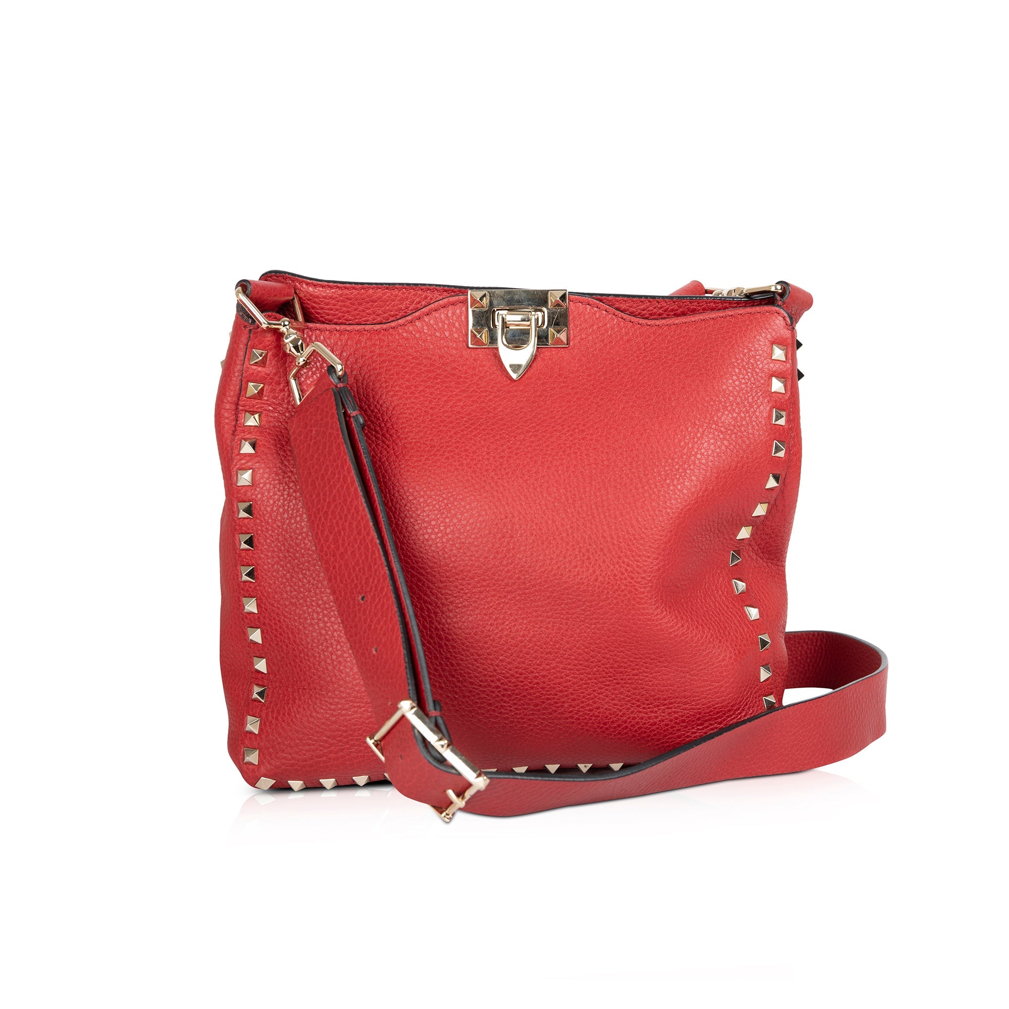 Valentino Small Rockstud Flip-Lock Messenger Bag