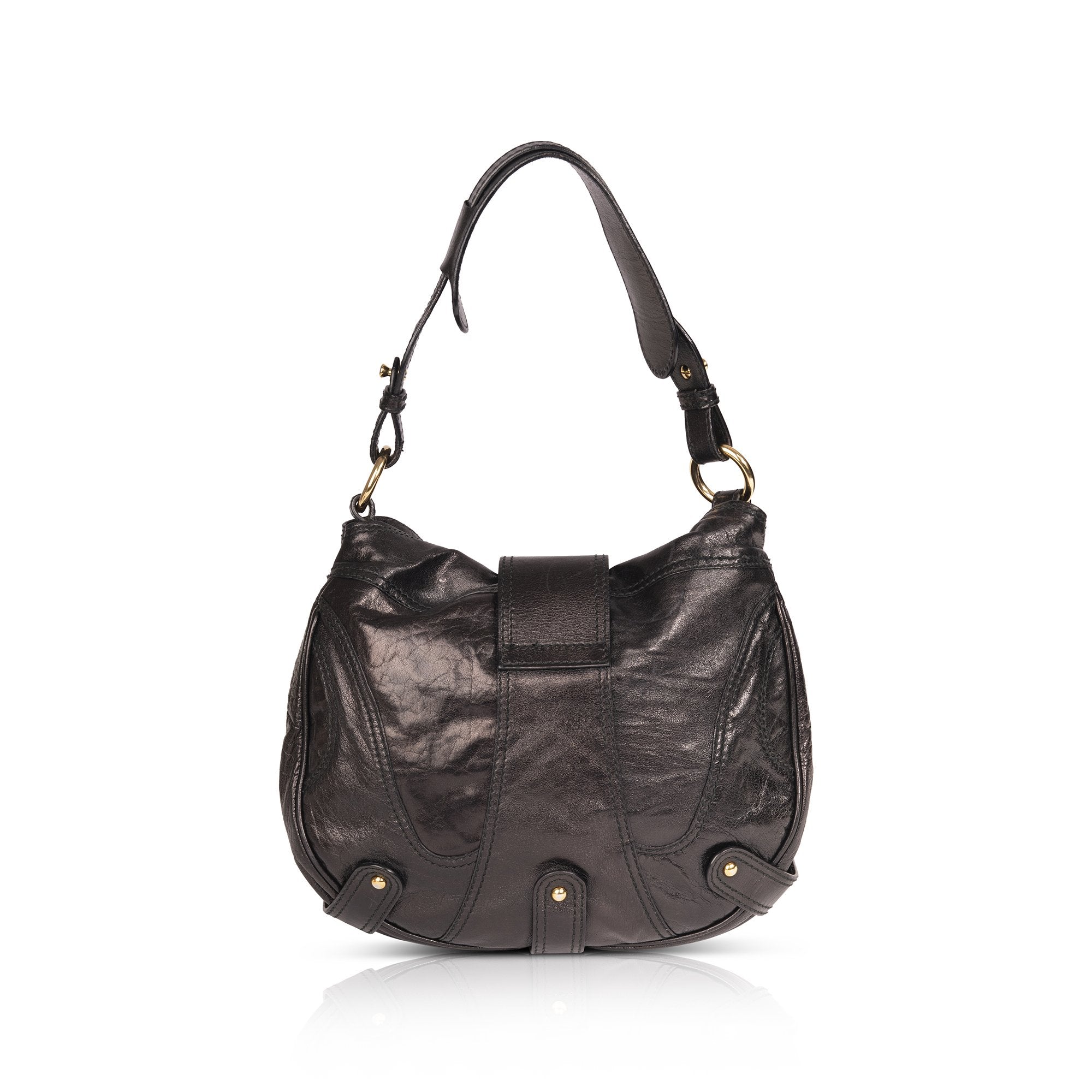 Valentino V-Logo Leather Shoulder Bag