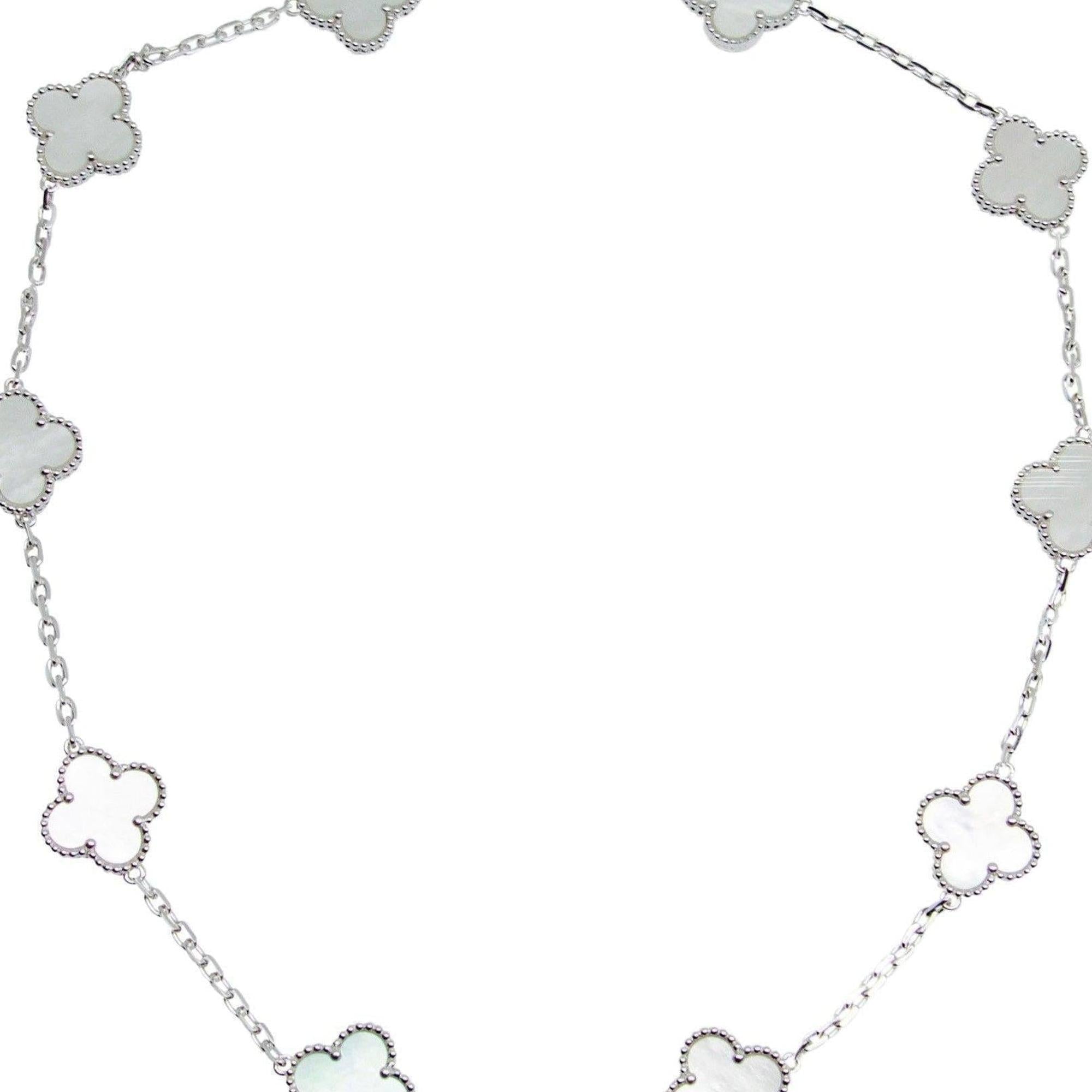 Van Cleef & Arpels 10 Motifs Vintage Alhambra Necklace