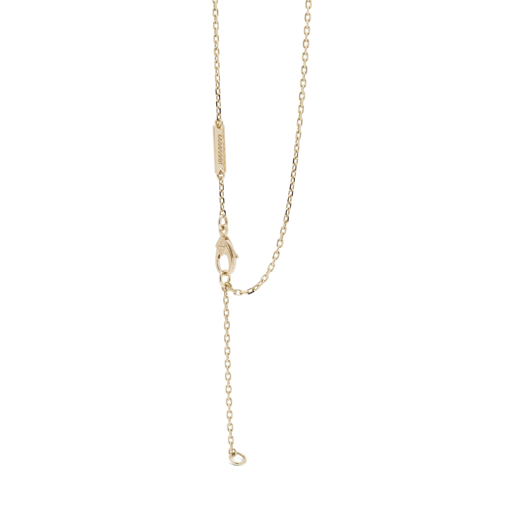 Van Cleef & Arpels 18k Gold Perlee Diamond Pendant Necklace