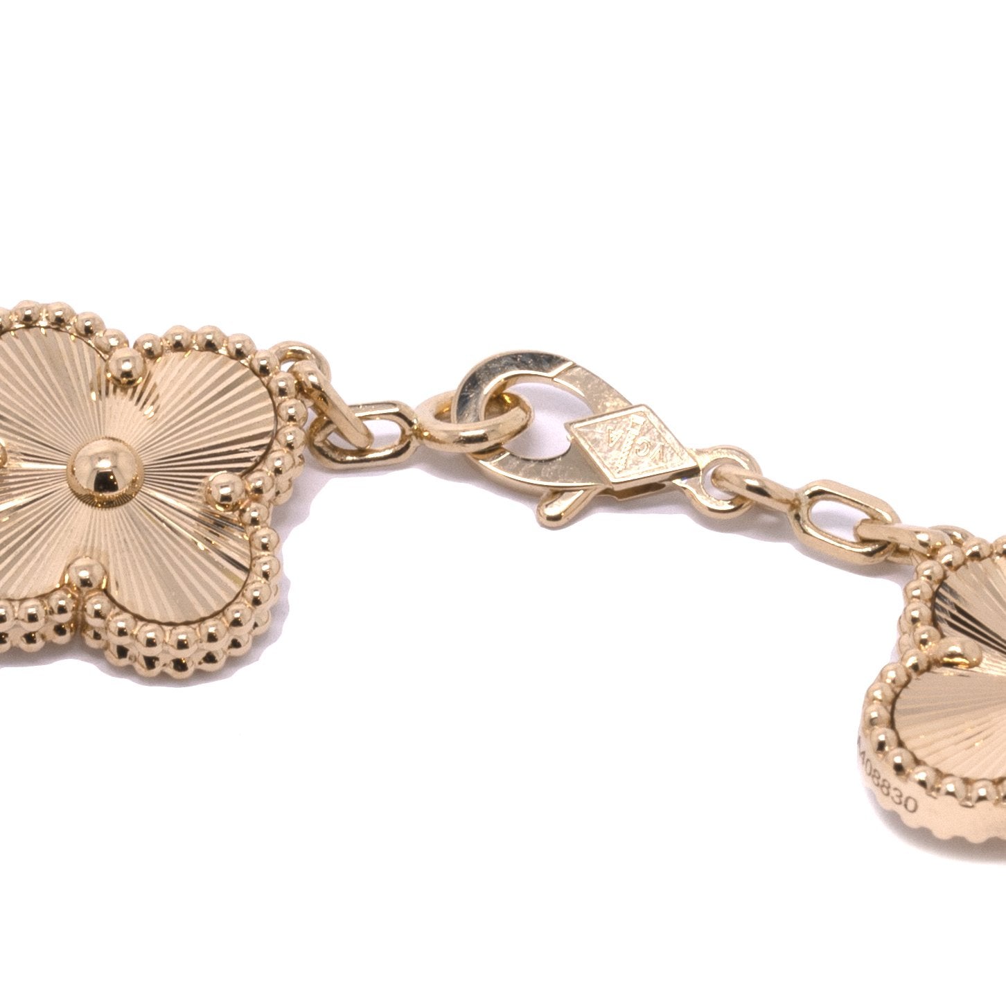 Van Cleef & Arpels 5 Motifs Vintage Alhambra Bracelet w/ Receipt