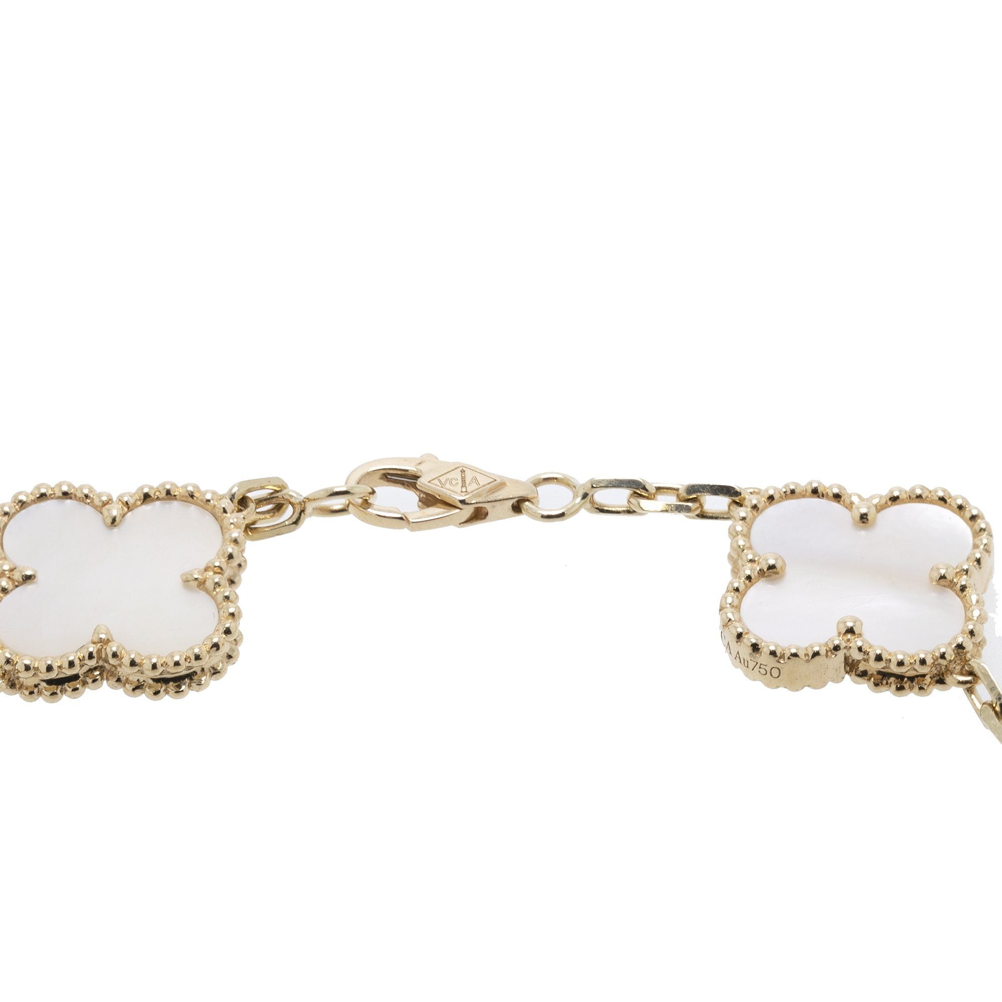 Van Cleef & Arpels Vintage Alhambra Bracelet with Mother of Pearl