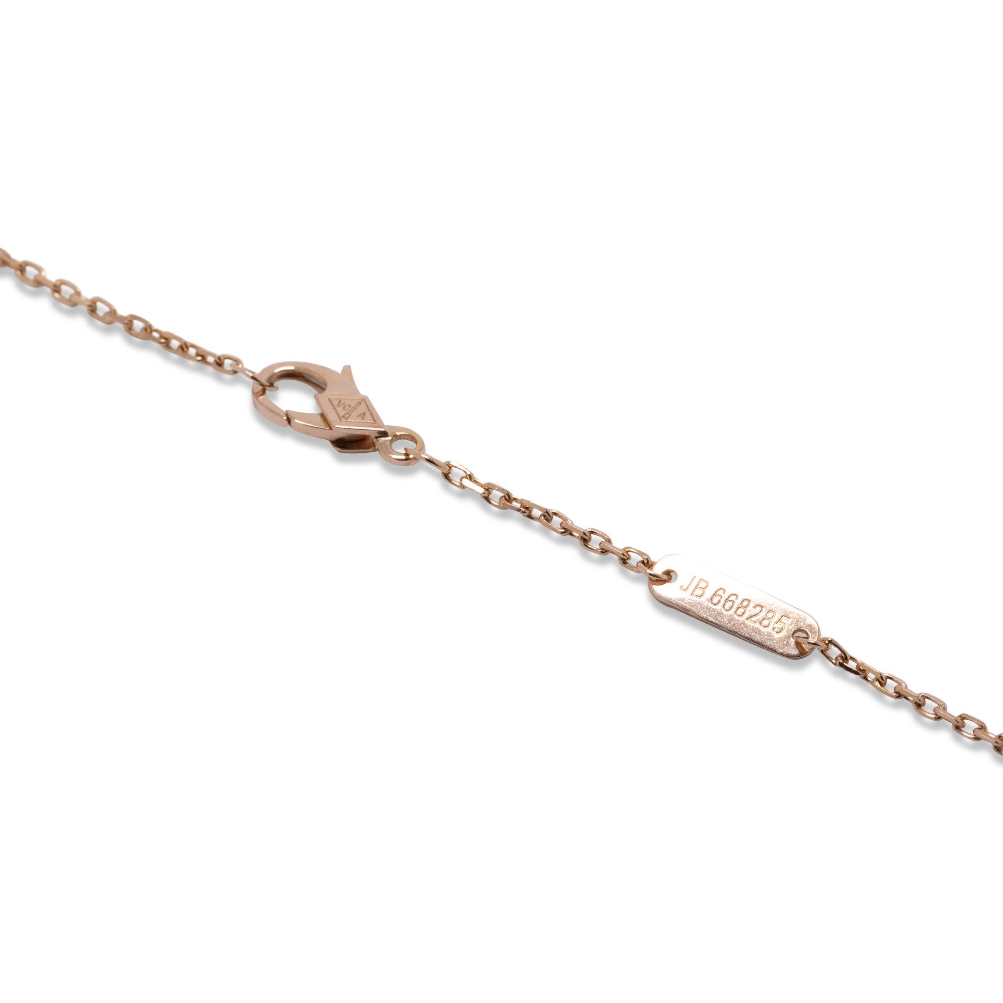 Van Cleef & Arpels Vintage Alhambra Carnelian Pendant Necklace