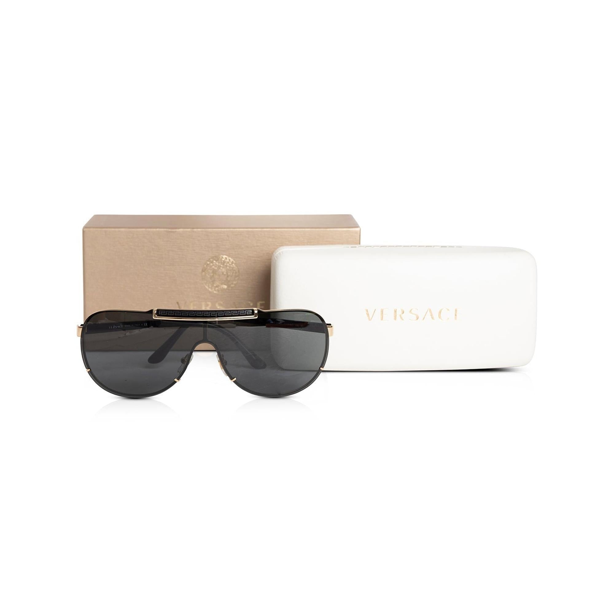 Versace 2140 Pilot Sunglasses w/ Box & Case