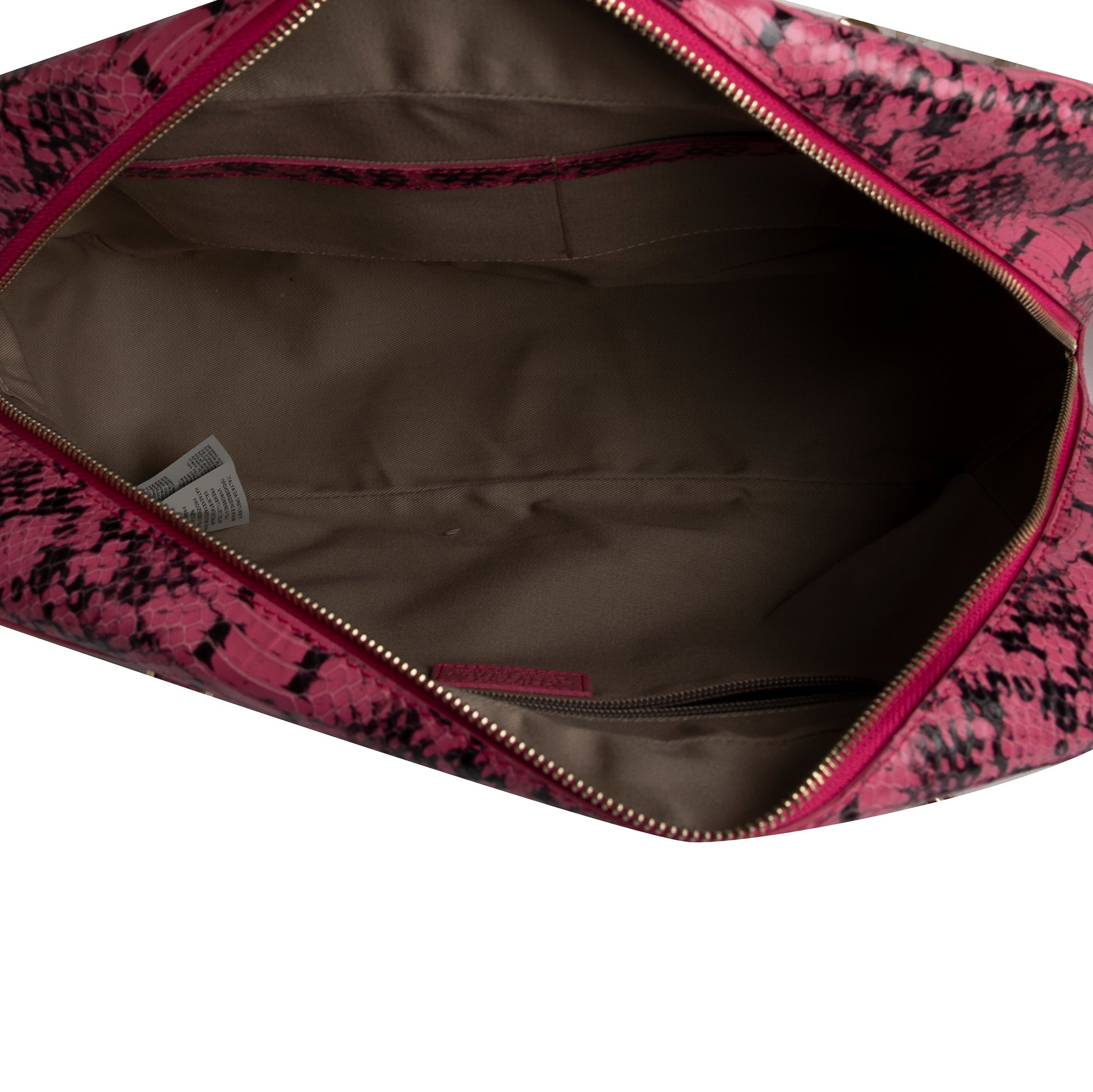 Versace Collection Snake Embossed Leather Shoulder Bag