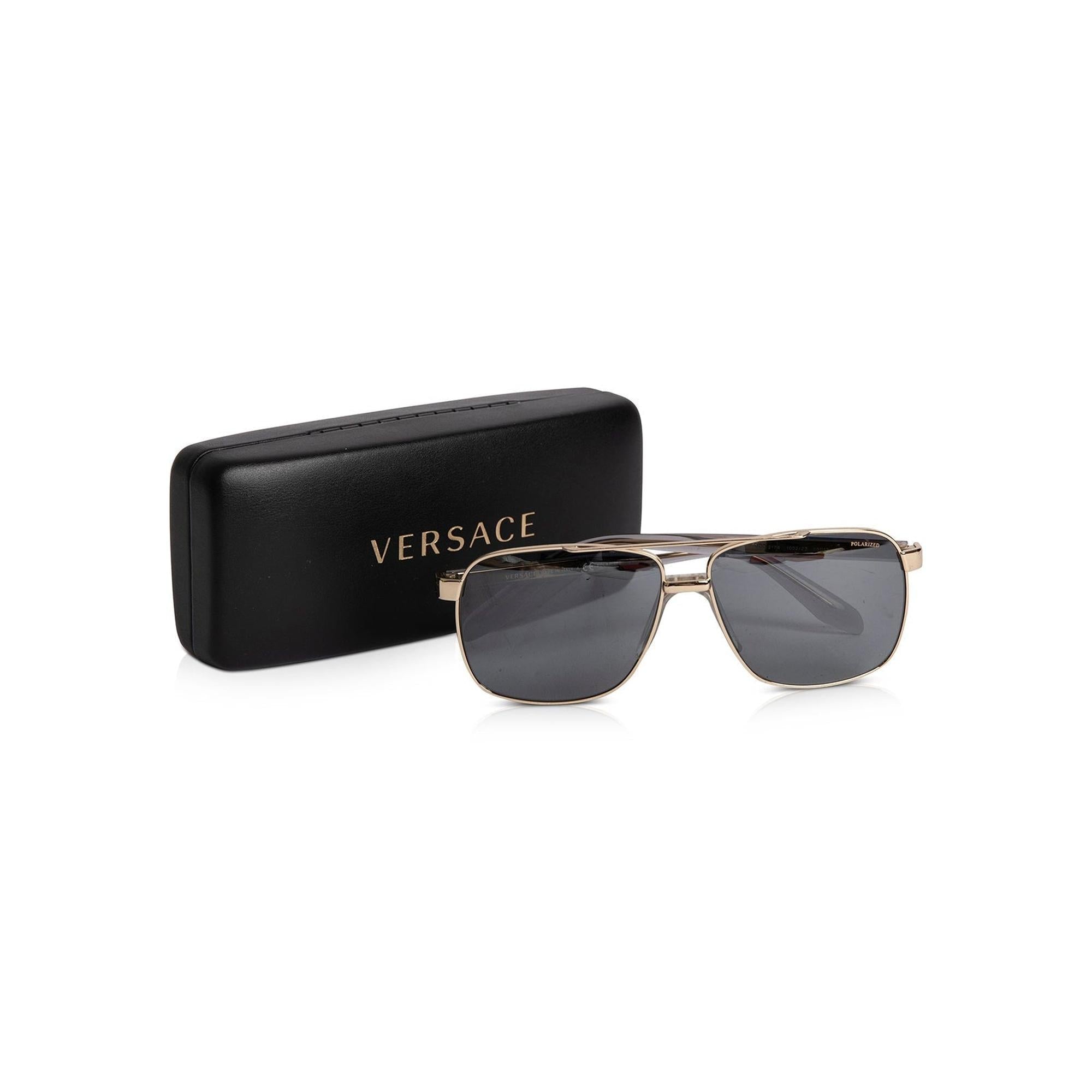 Versace Greca Square Sunglasses w/ Case