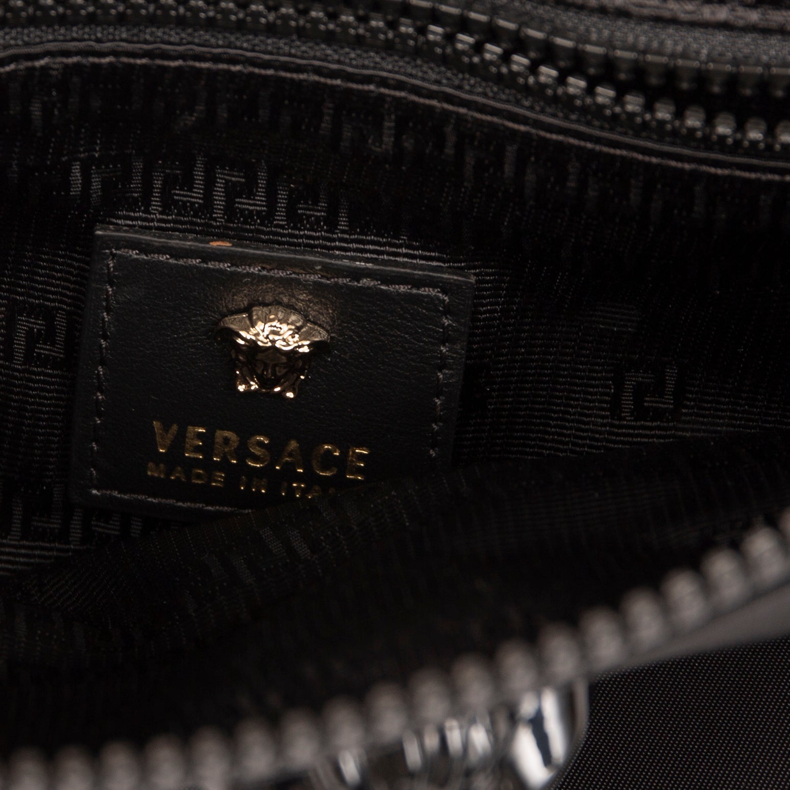 Versace La Medusa Nylon Writslet Pouch w/ Box